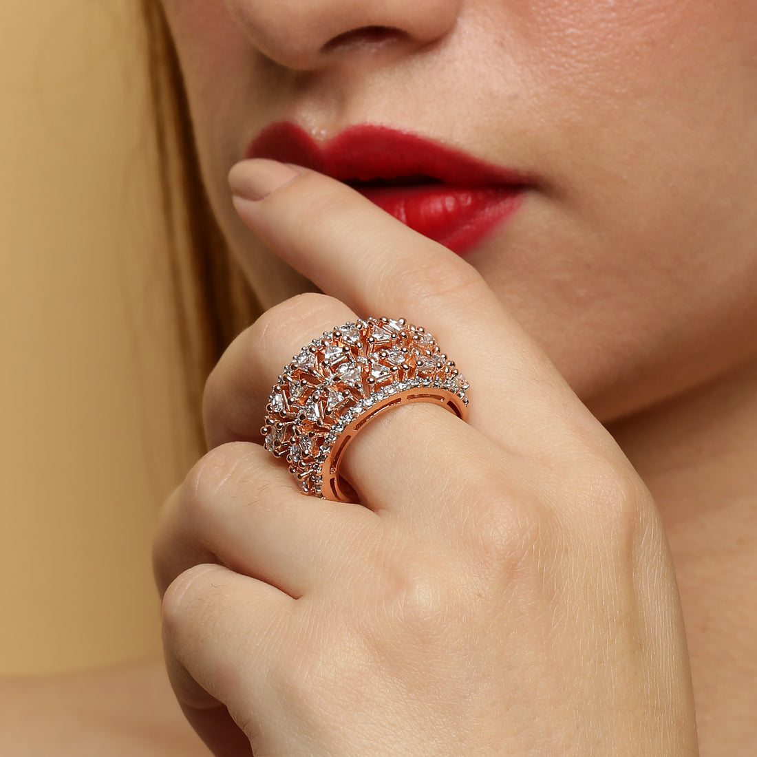 Eternal Love Band 925 sterling silver ring front view