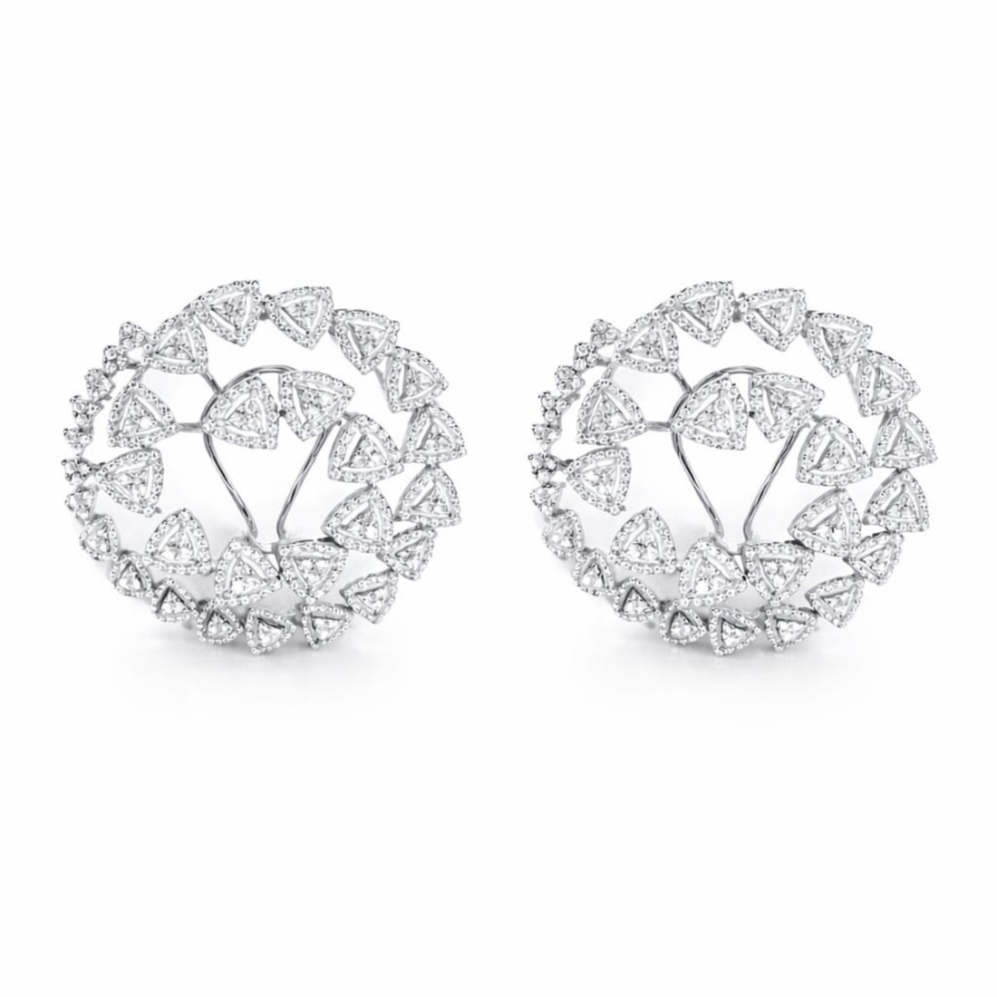 Eternal Swirl sterling silver earrings lifestyle shot