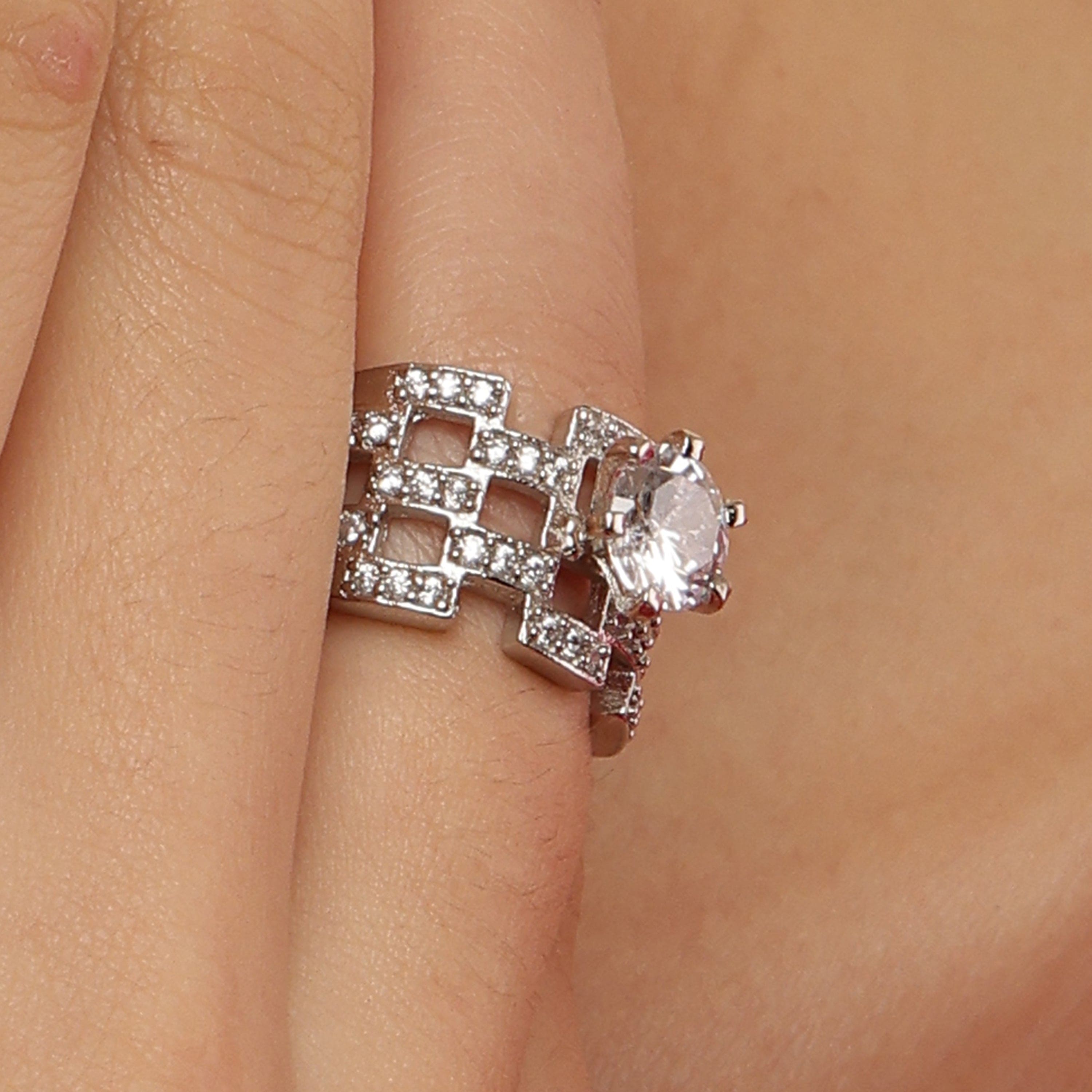 Eternity Diamond Dreams Ring sterling silver ring additional view