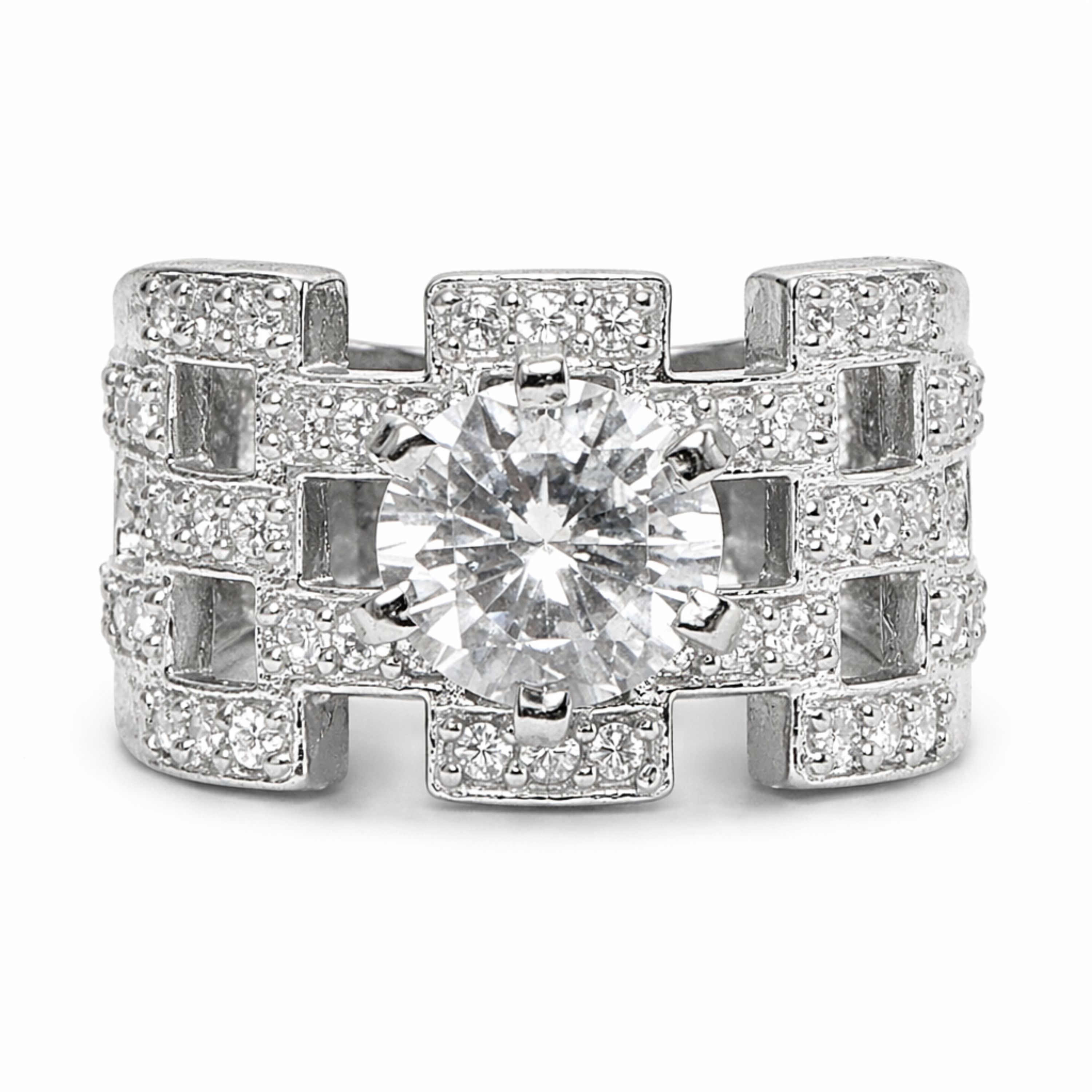 Eternity Diamond Dreams sterling silver ring alternate view