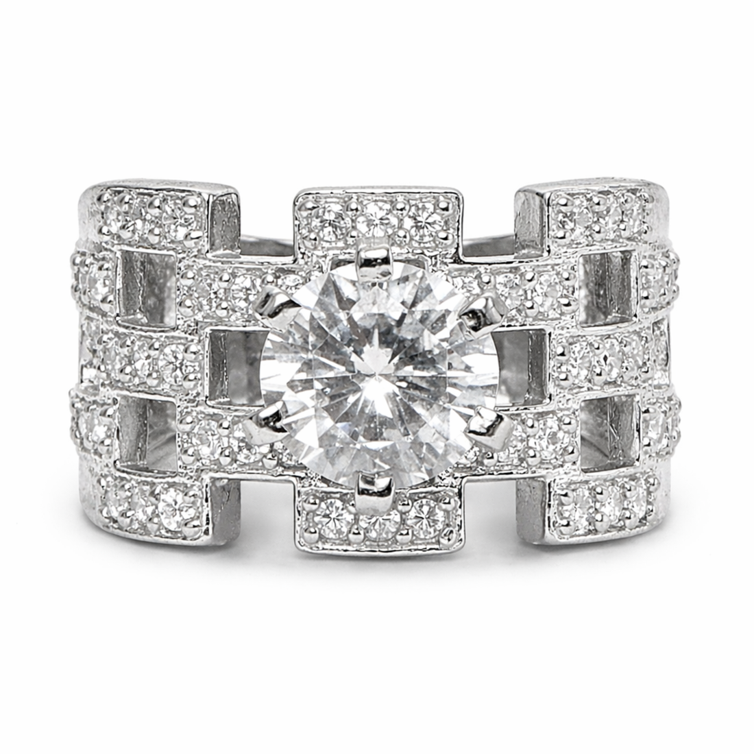 Eternity Diamond Dreams sterling silver ring alternate view