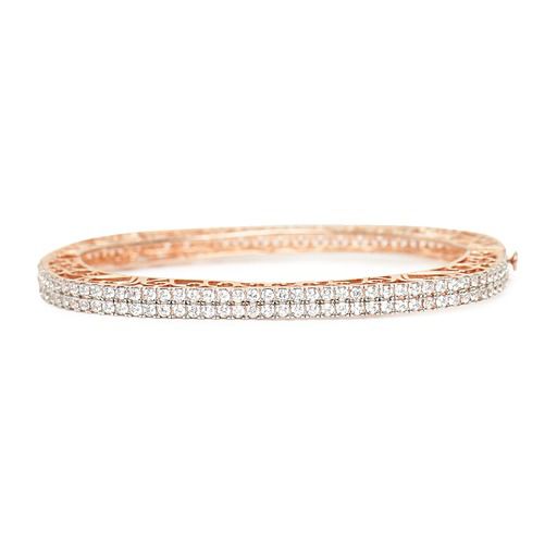 Exquisite Square 925 sterling silver bracelet front view