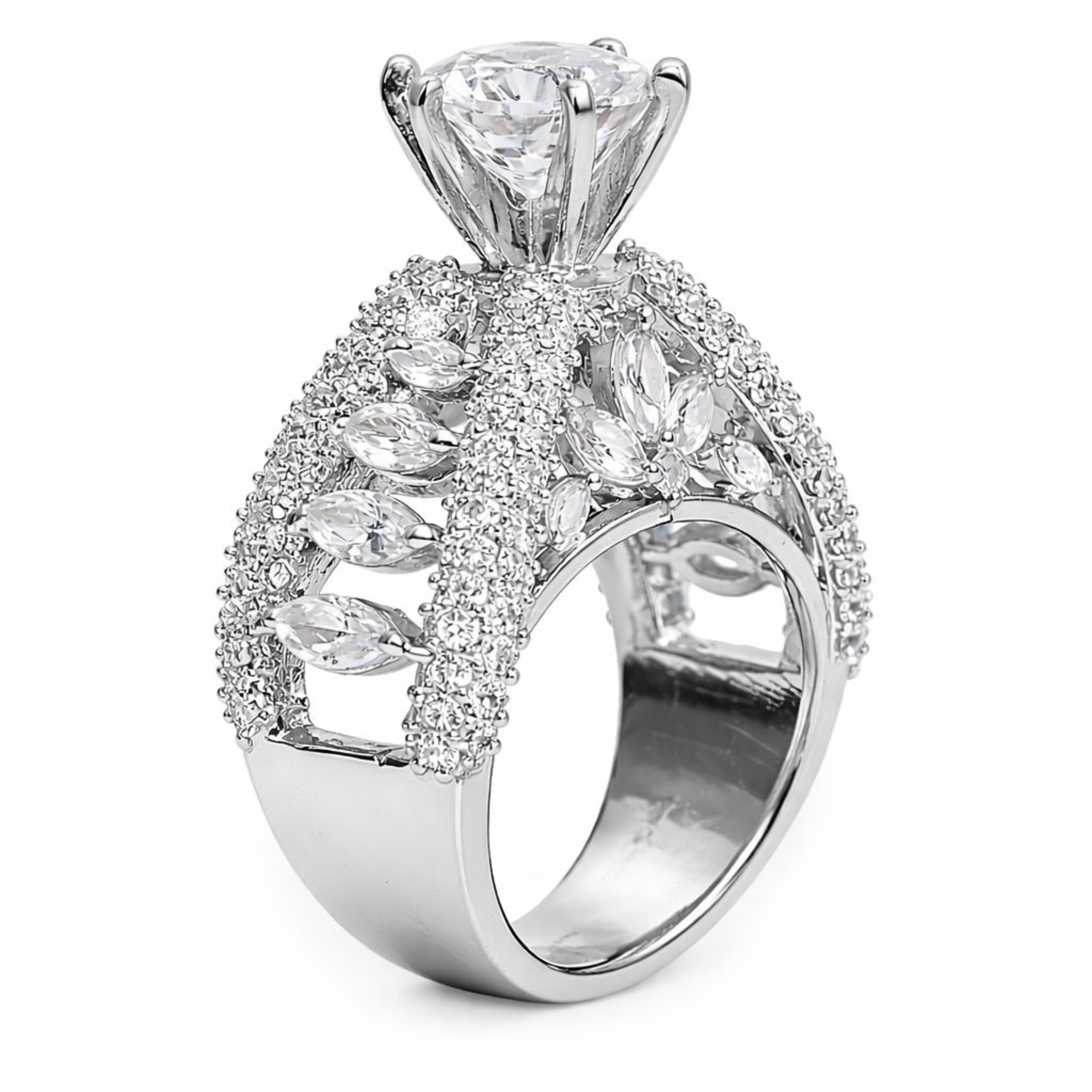 Garden of Eden sterling silver ring alternate view