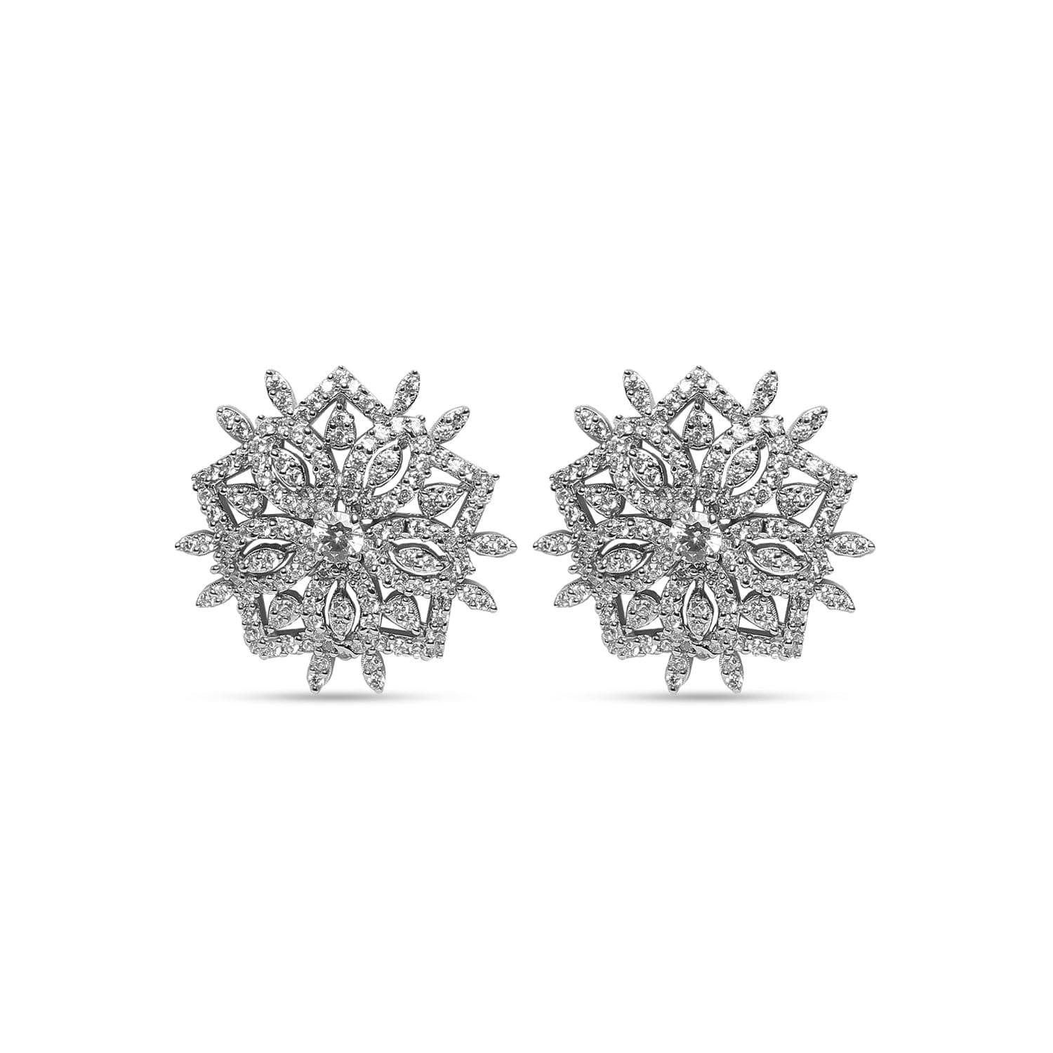 Gilded Emerald Gleam sterling silver earring alternate view