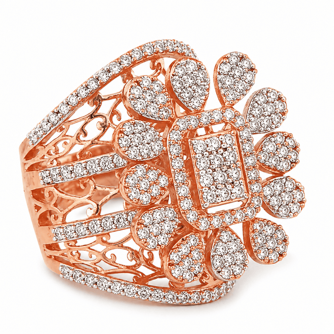 Glamourous Legacy sterling silver ring alternate angle view