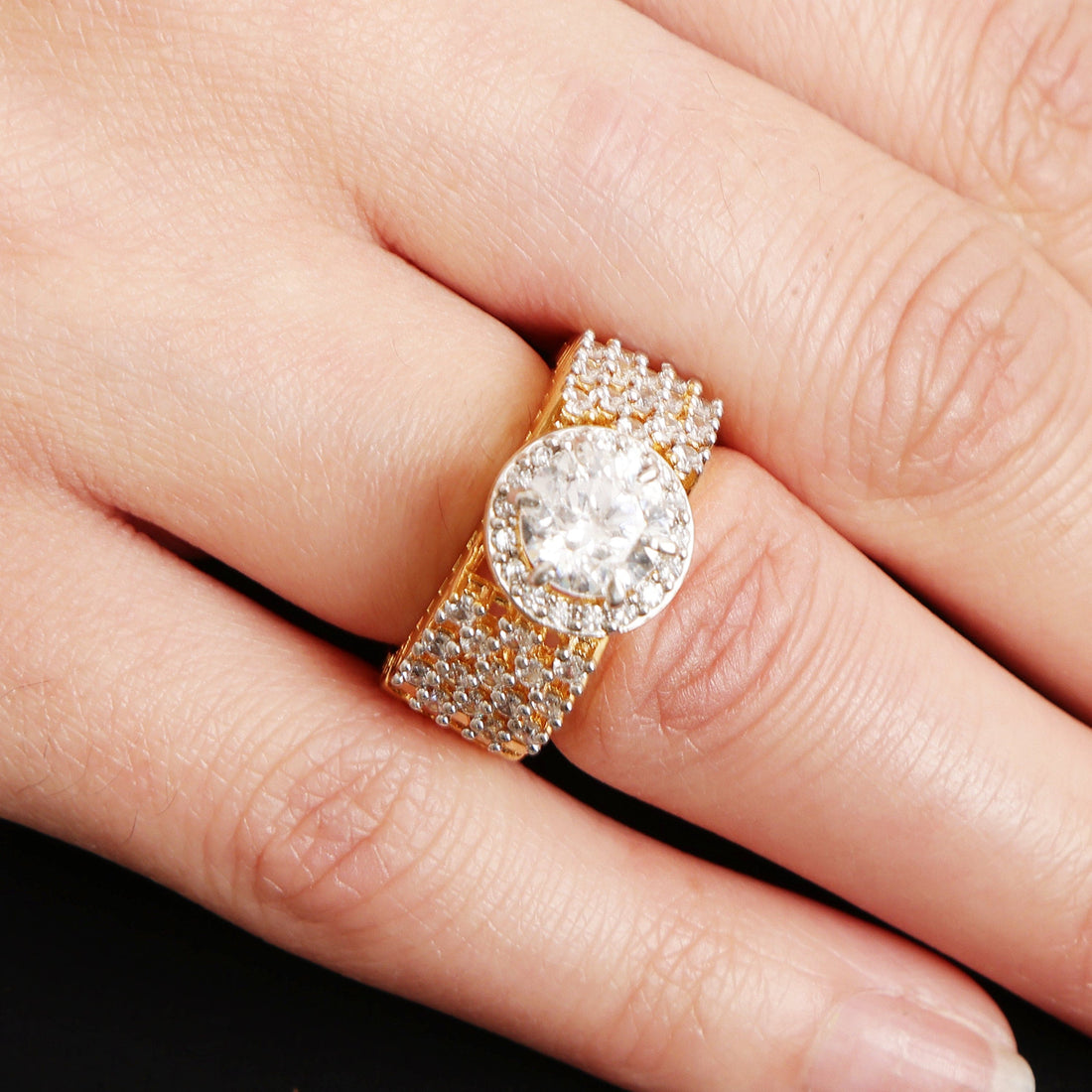 Golden Empire 925 sterling silver ring lifestyle shot