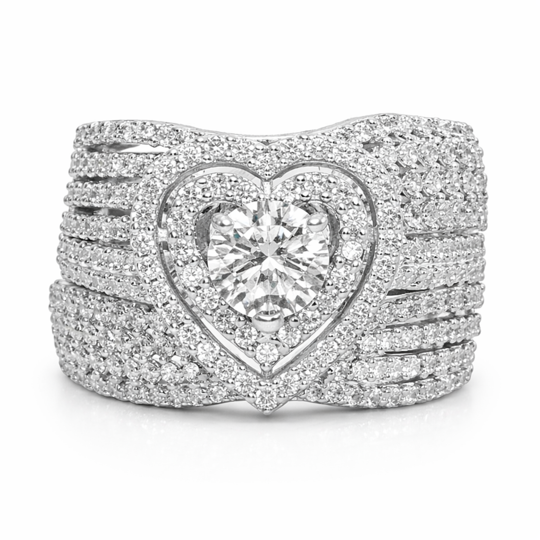 Heart's Desire sterling silver ring alternate view