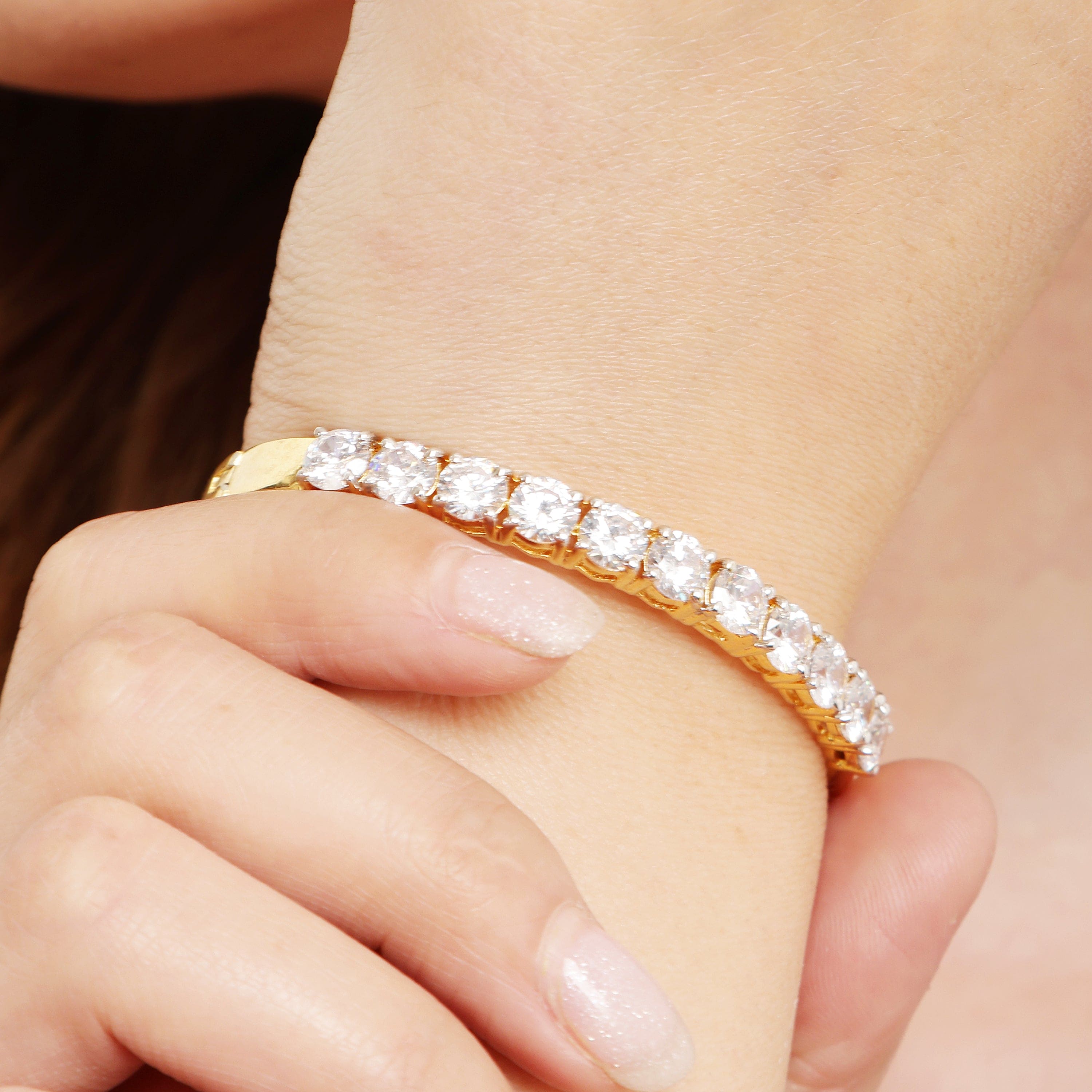 Linear Charm 925 sterling silver bracelet alternate angle view