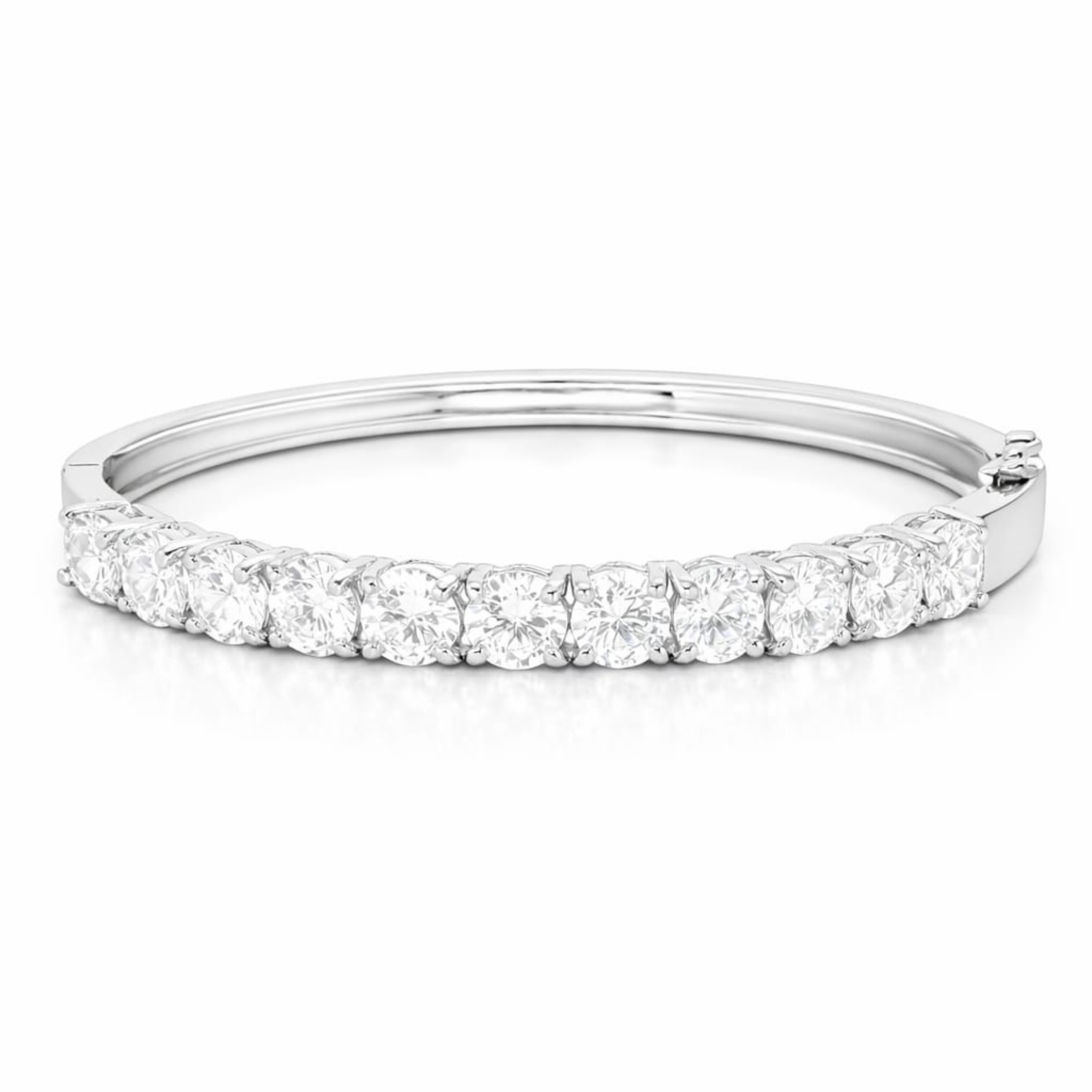 Linear Charm 925 sterling silver bracelet side angle view