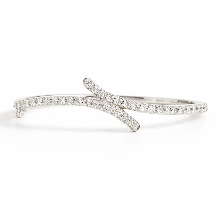 Linked in Love sterling silver bracelet alternate view