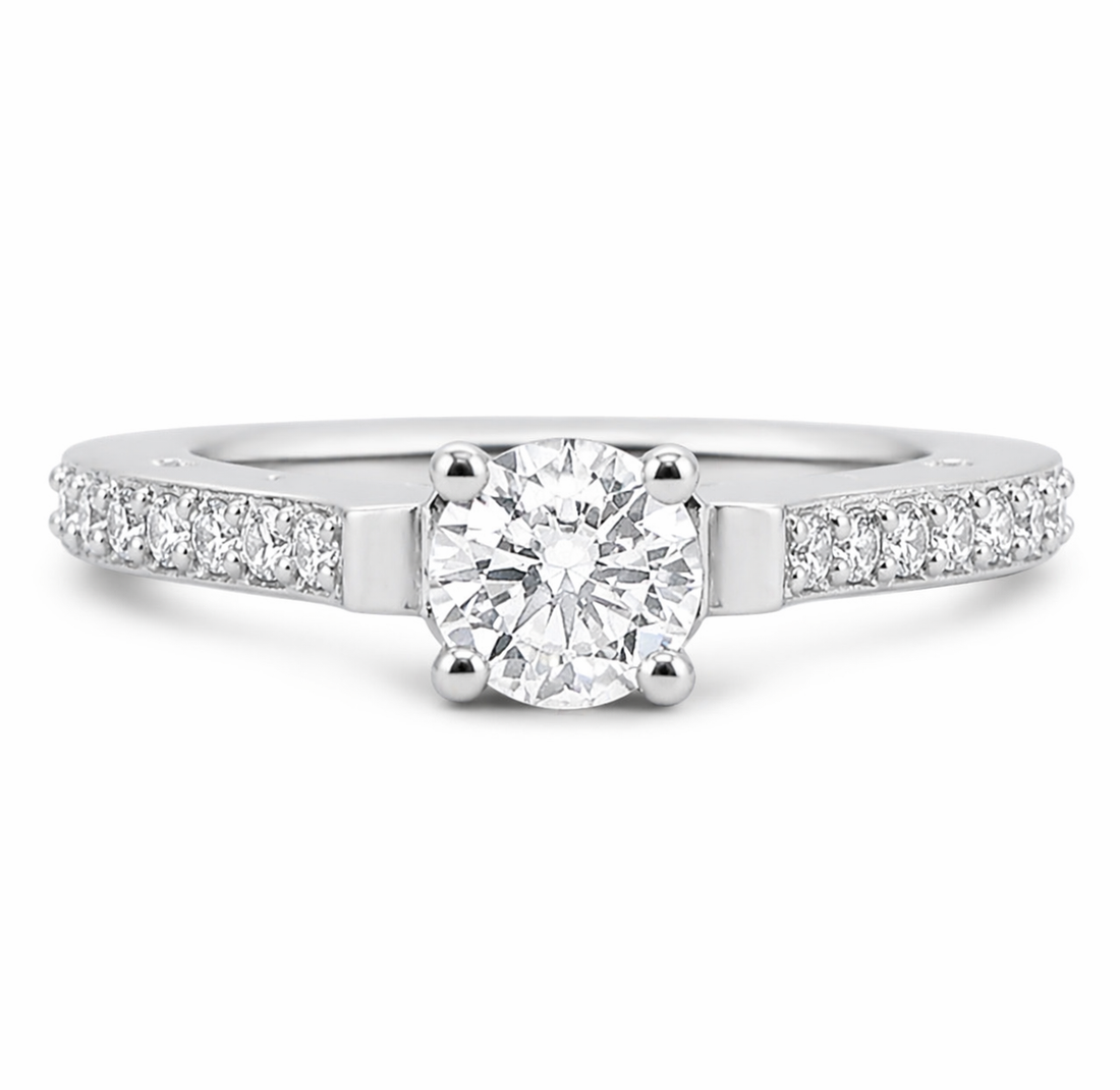 Luminous Charm sterling silver ring alternate view