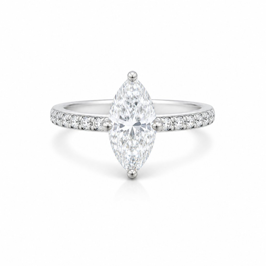         Front view: front view marquise solitaire ring…