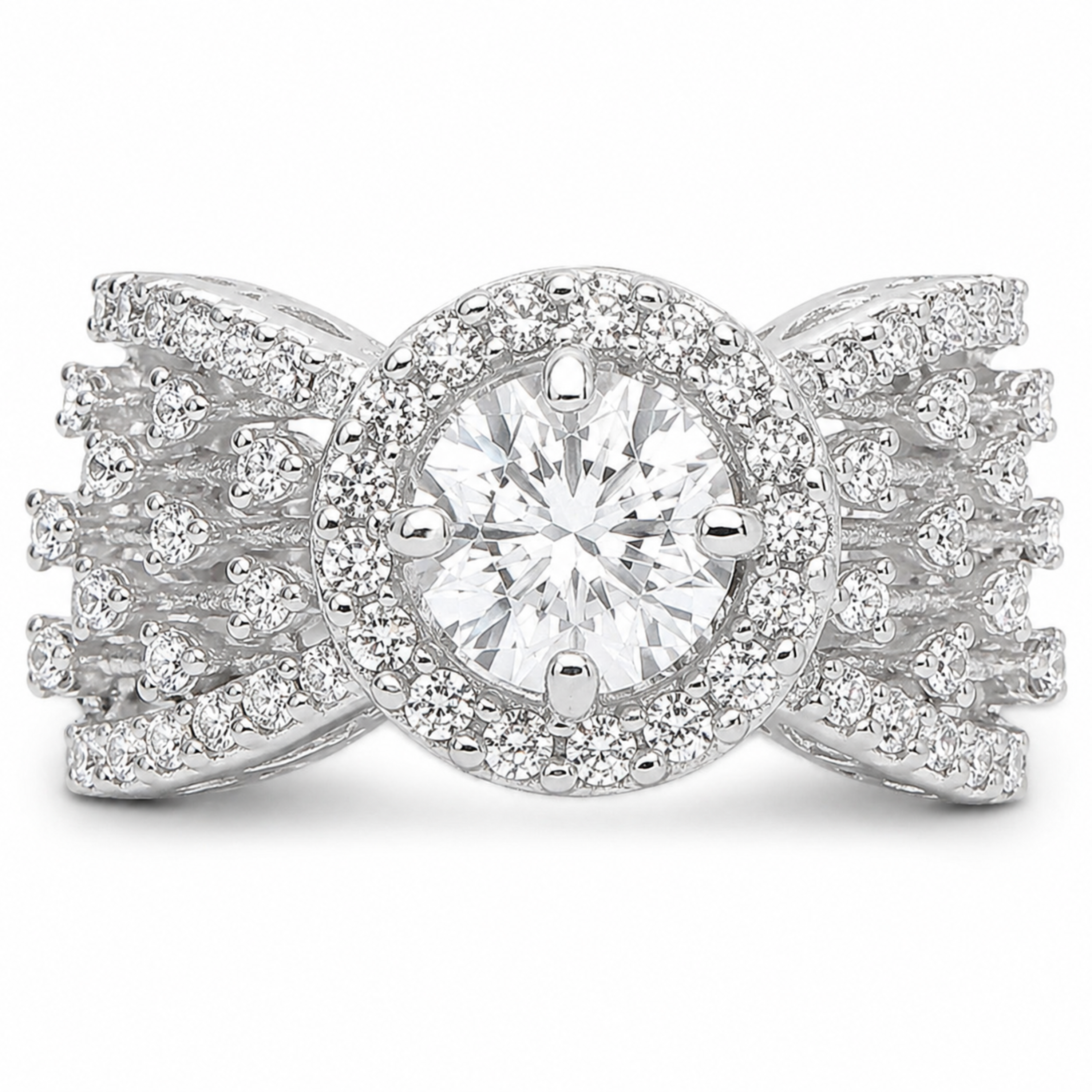 Midnight Mirage Ring sterling silver ring additional view
