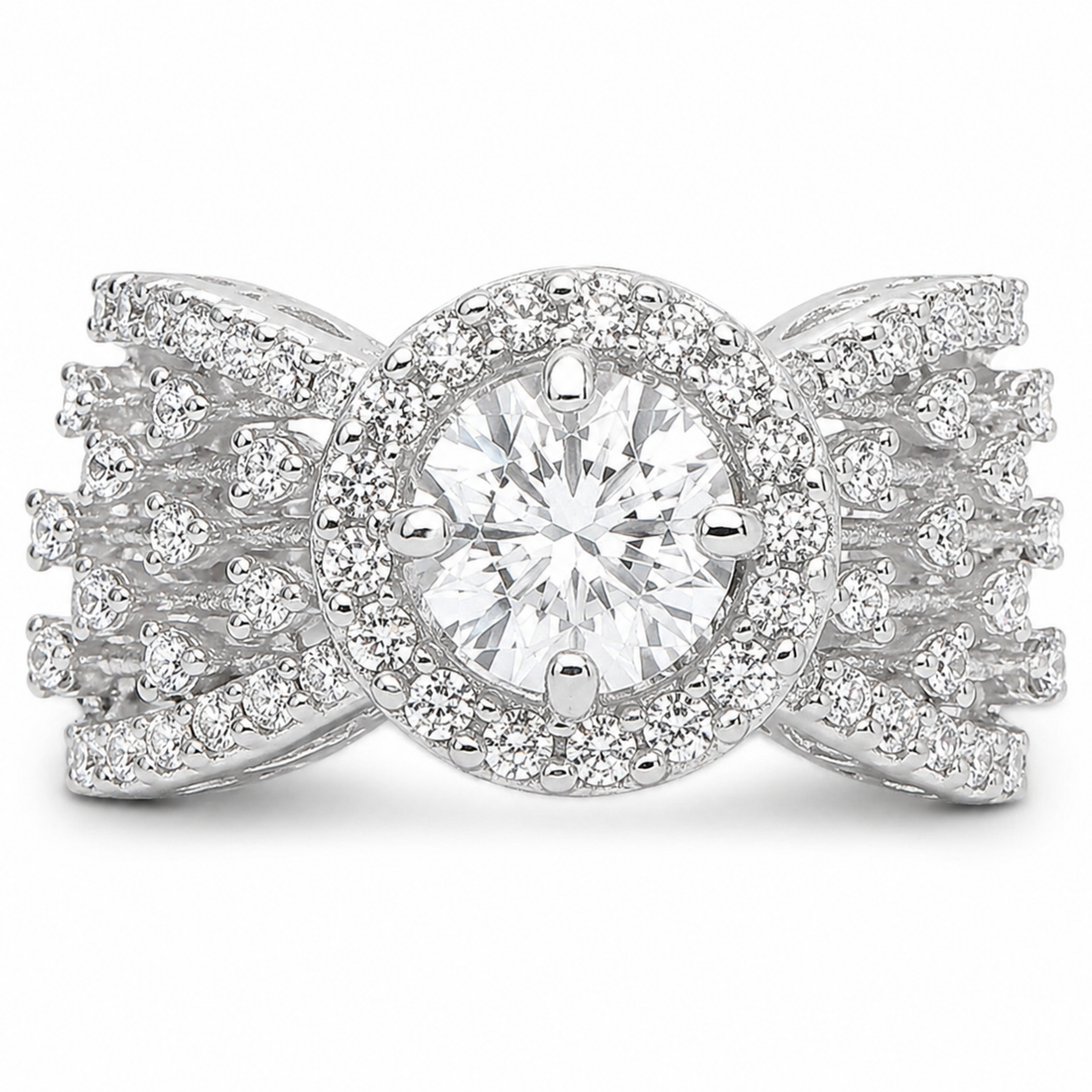 Midnight Mirage Ring sterling silver ring additional view