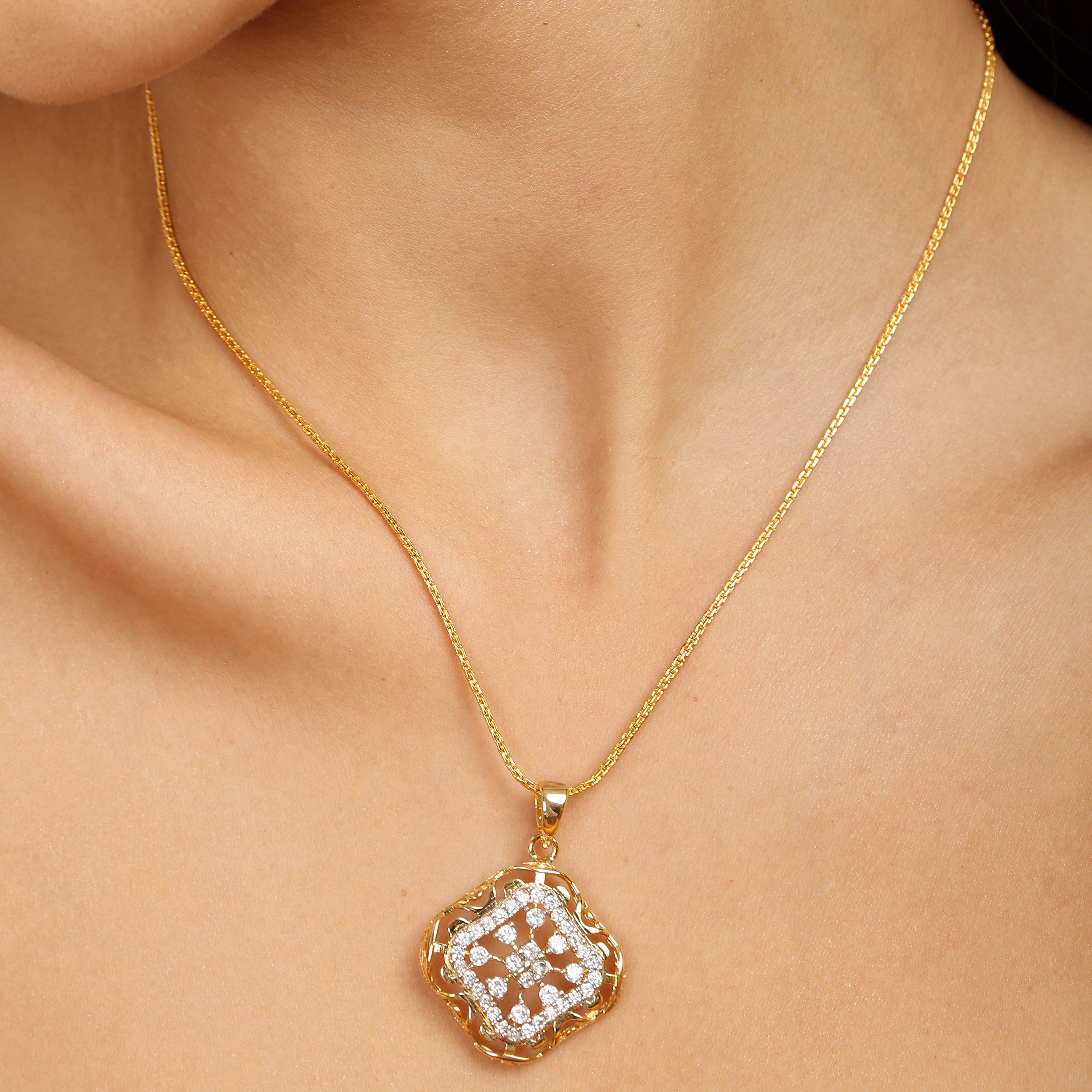 Mystic Elegance sterling silver pendant set alternate view
