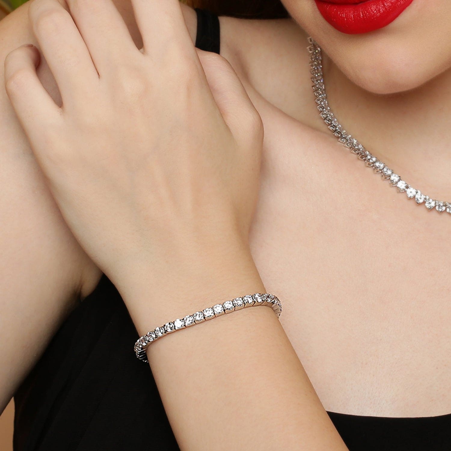 Nakshatra Single Line 925 sterling silver bracelet front view