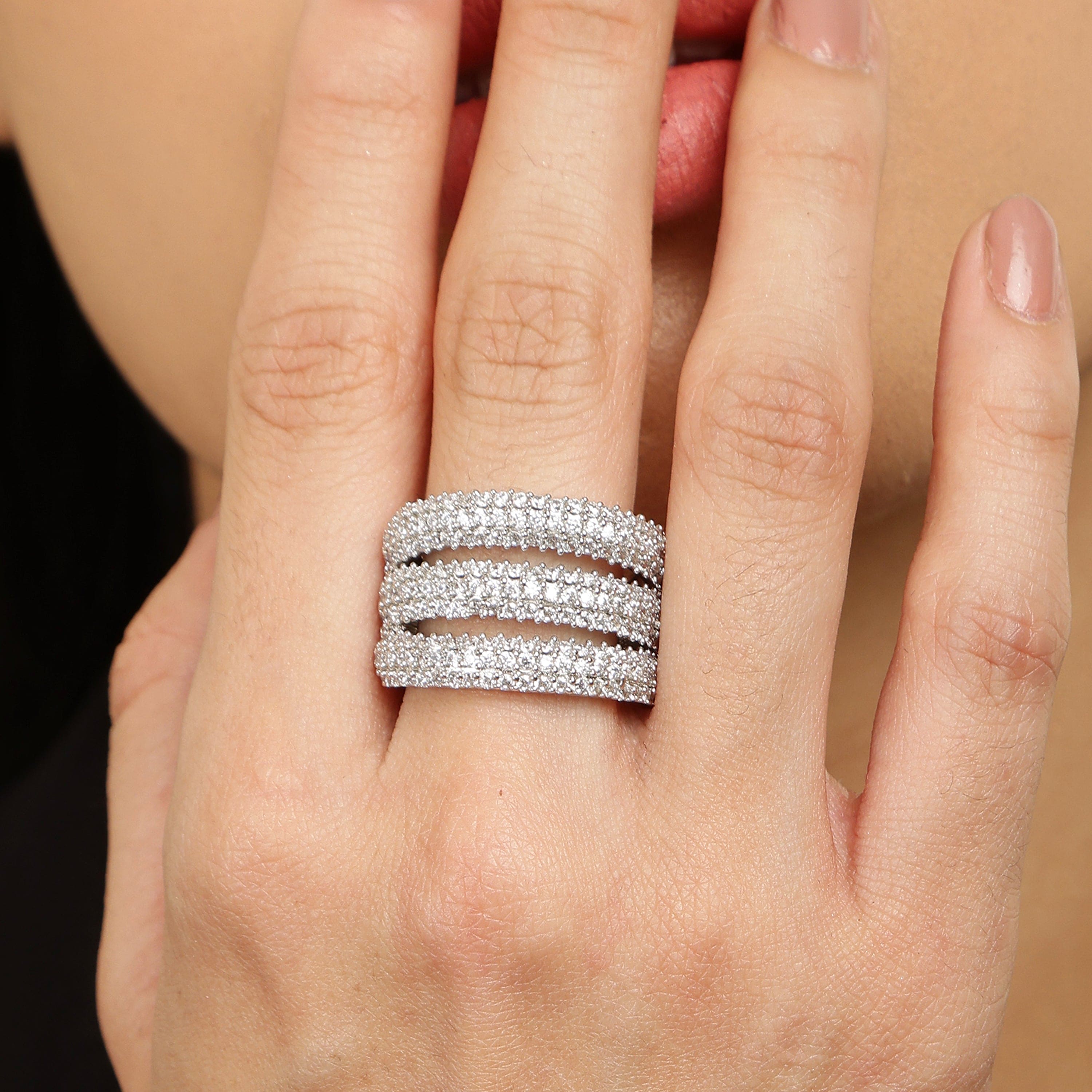 Promise in Silver sterling silver ring close-up detail