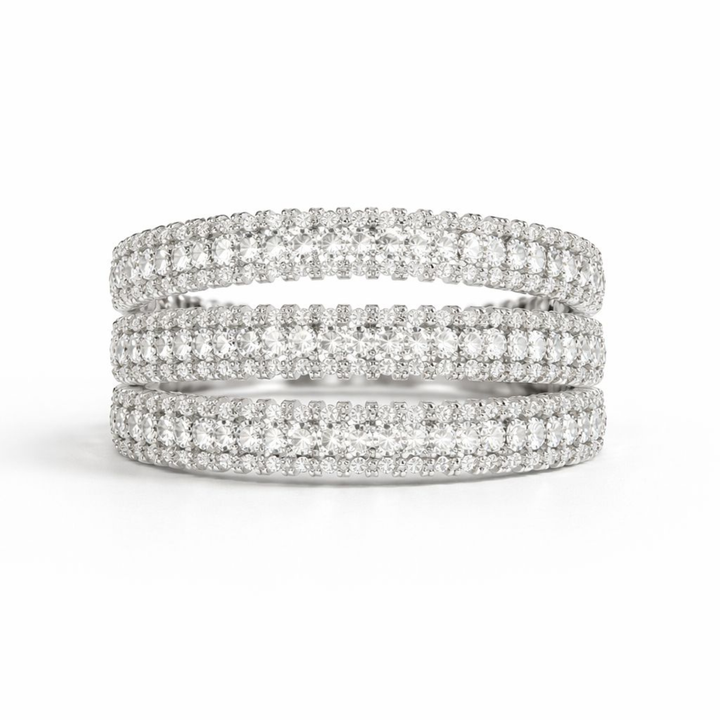Promise in Silver minimal 925 sterling silver ring front view