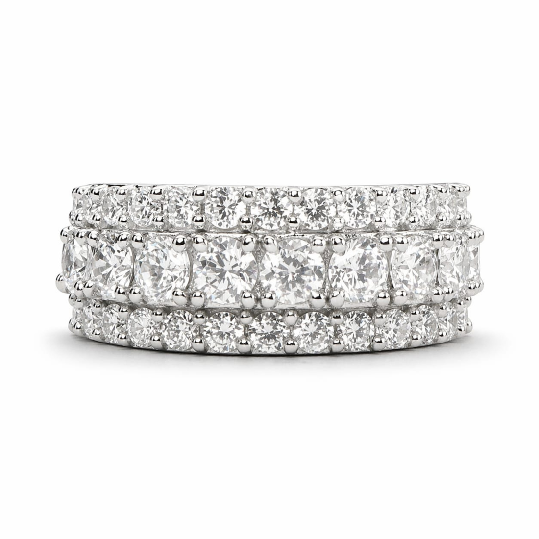 Pure Reflection Band sterling silver ring alternate view