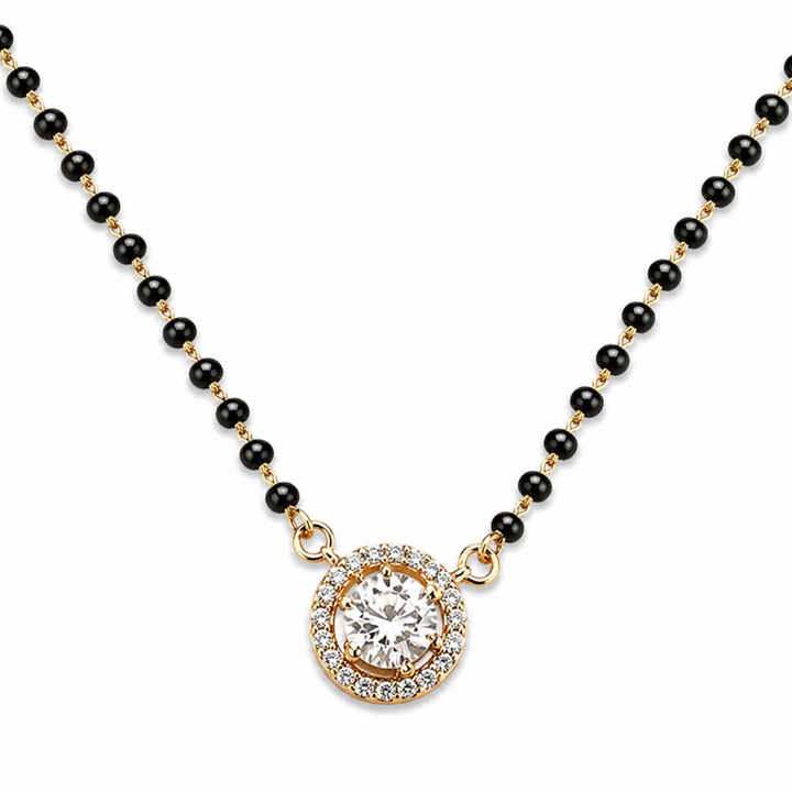 Radiant Union sterling silver mangalsutra close-up detail