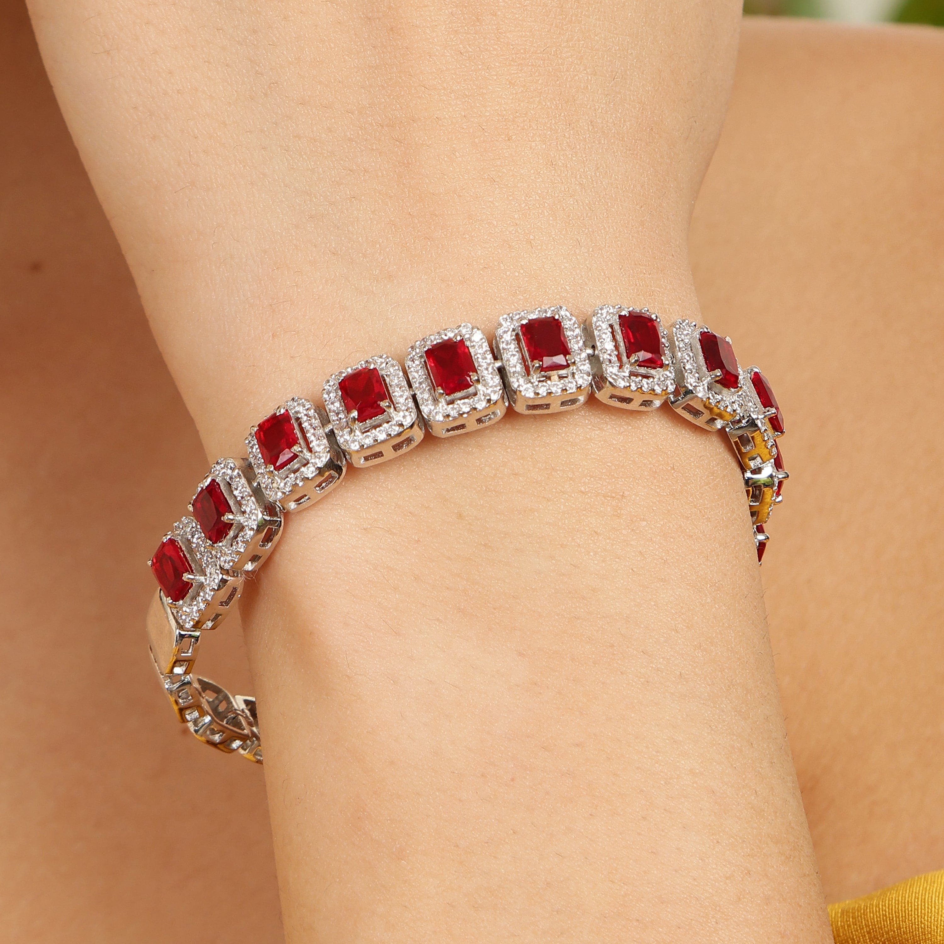 Regal Radiance sterling silver bracelet alternate angle view