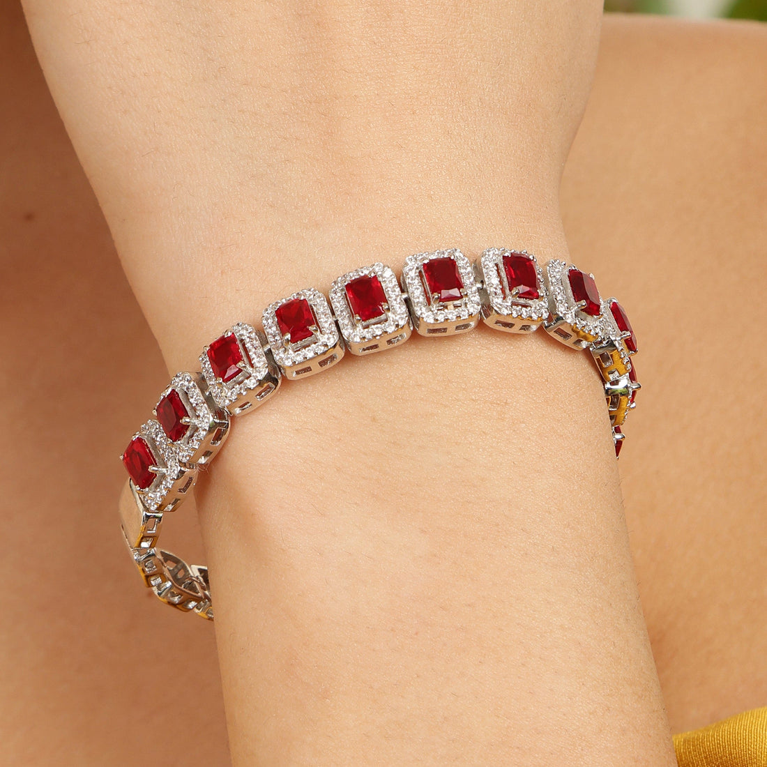 Regal Radiance sterling silver bracelet alternate angle view
