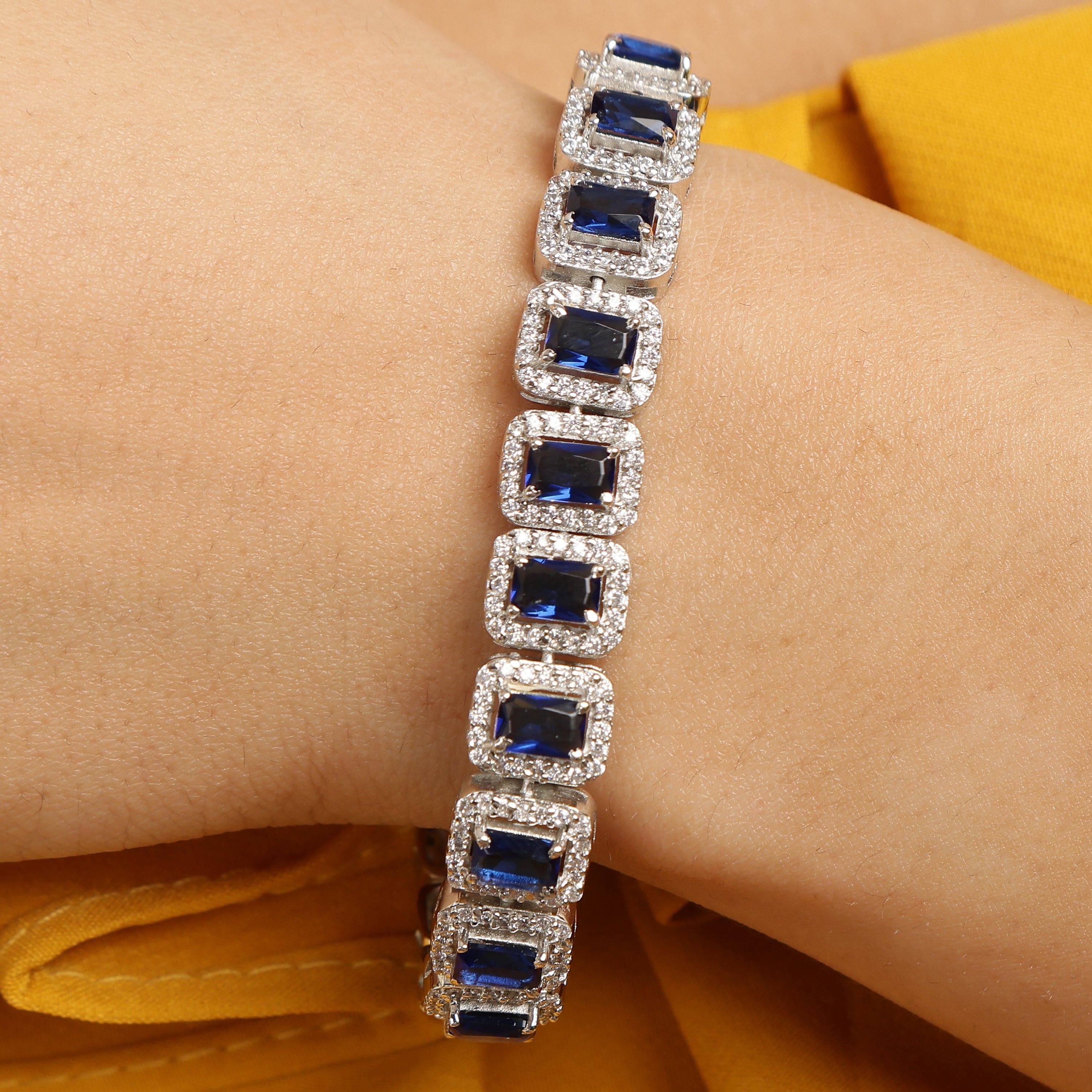 Regal Radiance sterling silver bracelet lifestyle shot