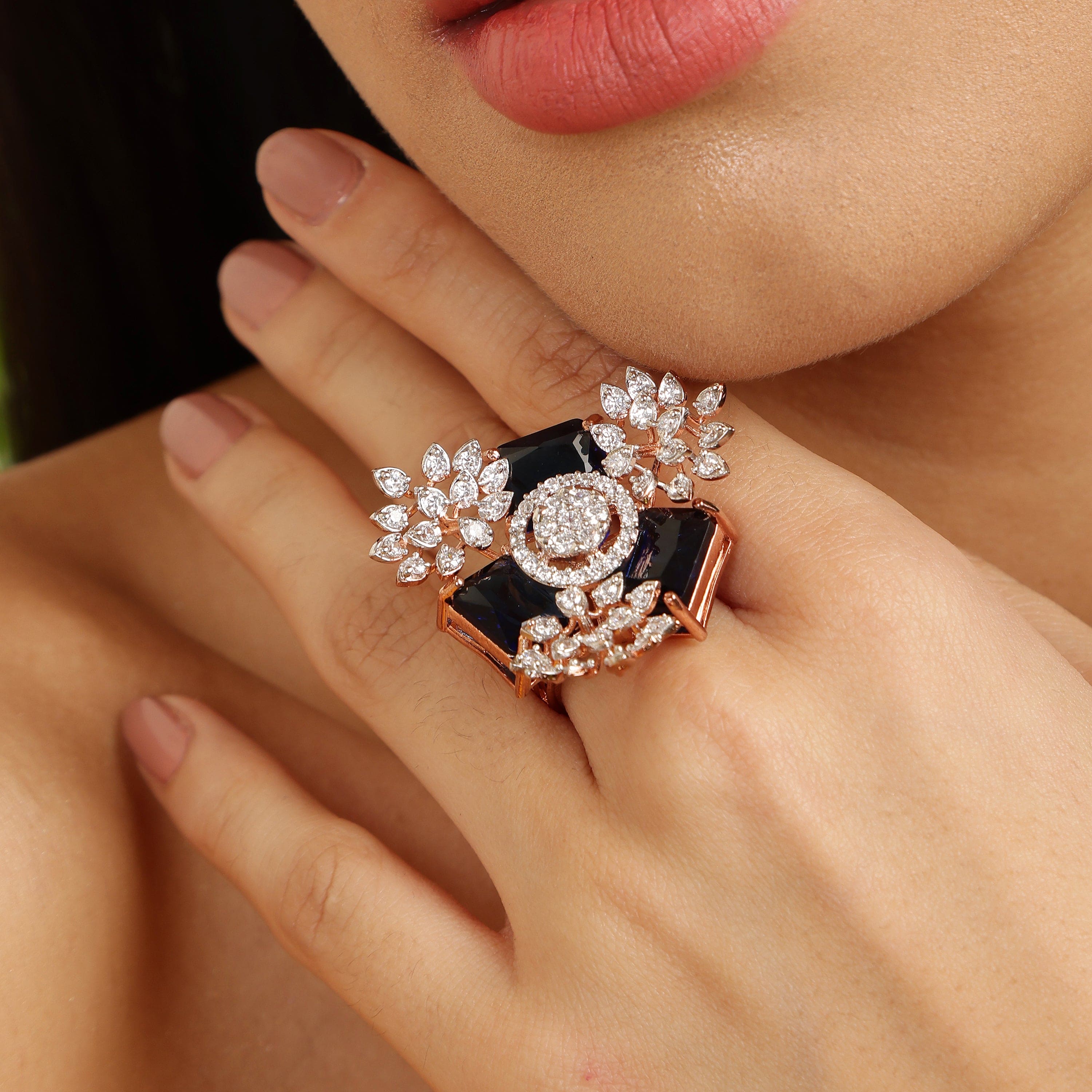 Blooming Spectrum 925 Sterling Silver Ring