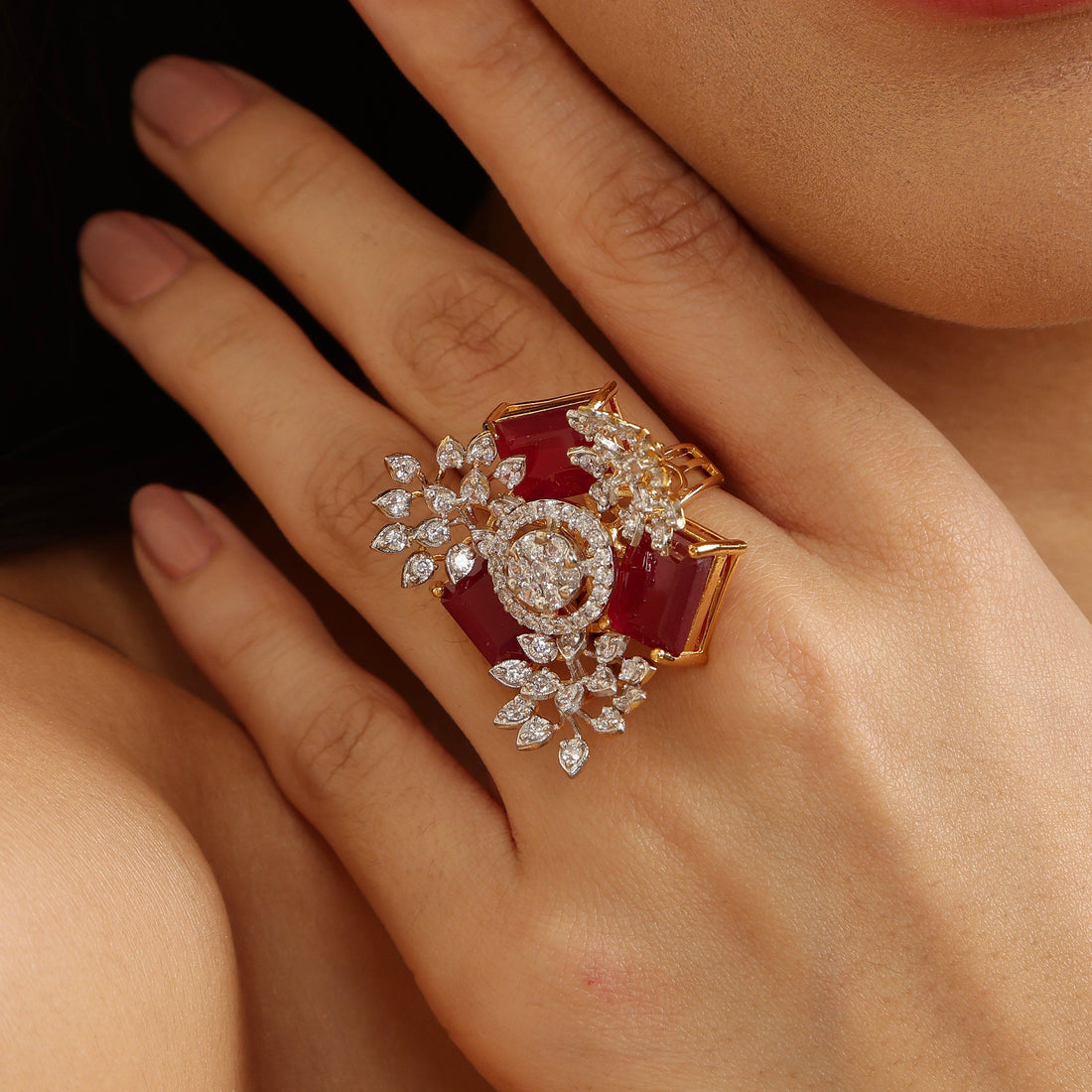 Blooming Spectrum 925 Sterling Silver Ring