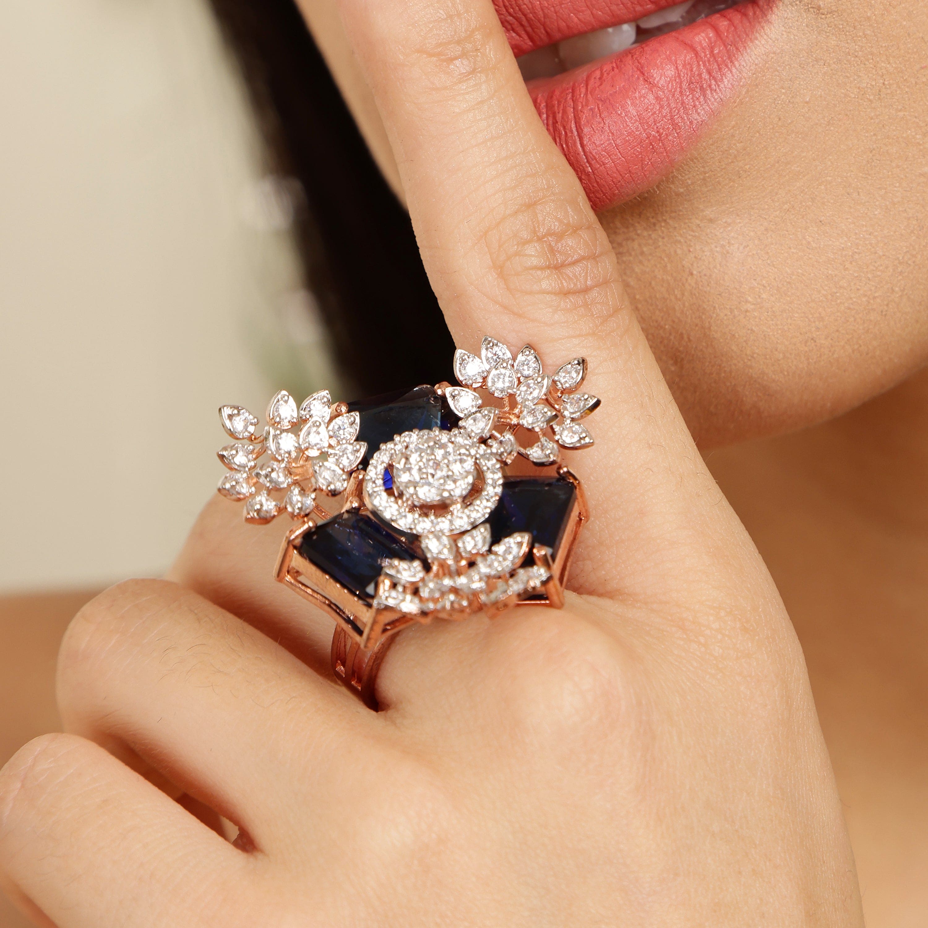 Blooming Spectrum 925 Sterling Silver Ring