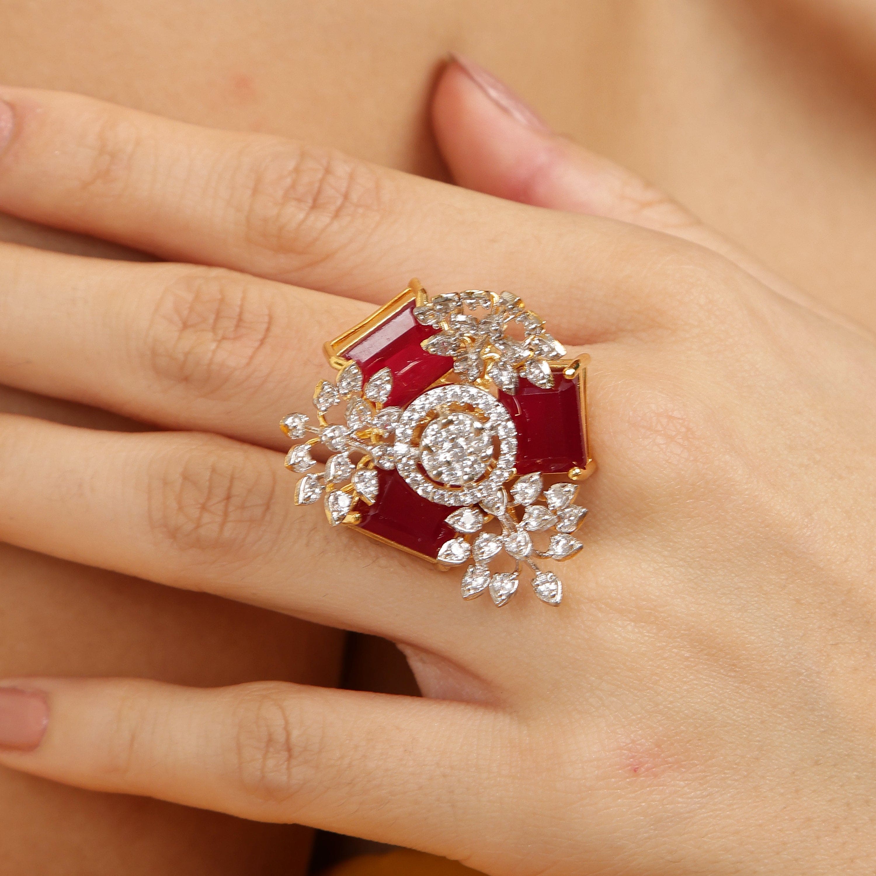 Blooming Spectrum 925 Sterling Silver Ring