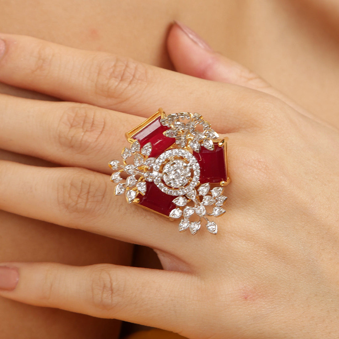 Blooming Spectrum 925 Sterling Silver Ring