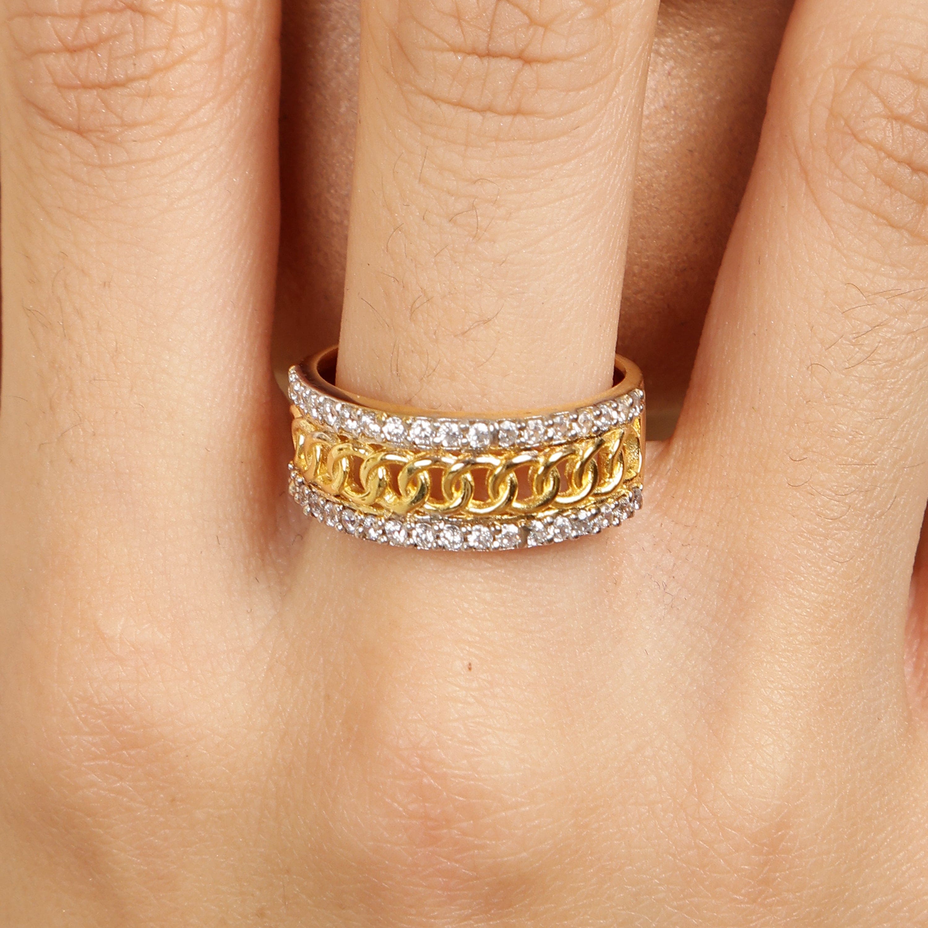 Lustre Chain 925 Sterling Silver Band