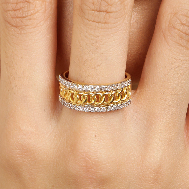 Lustre Chain 925 Sterling Silver Band