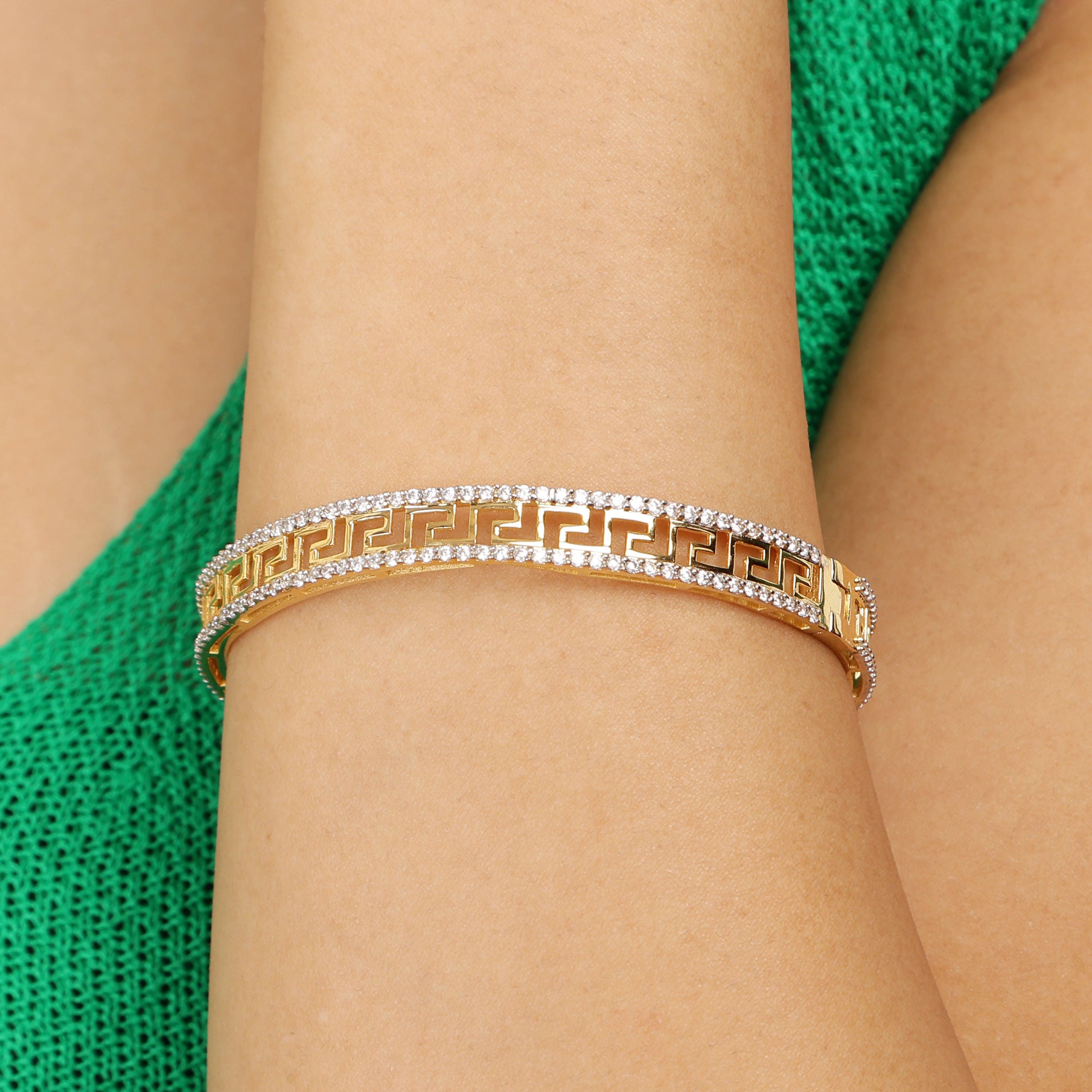 Royal Vein sterling silver bracelet alternate angle view