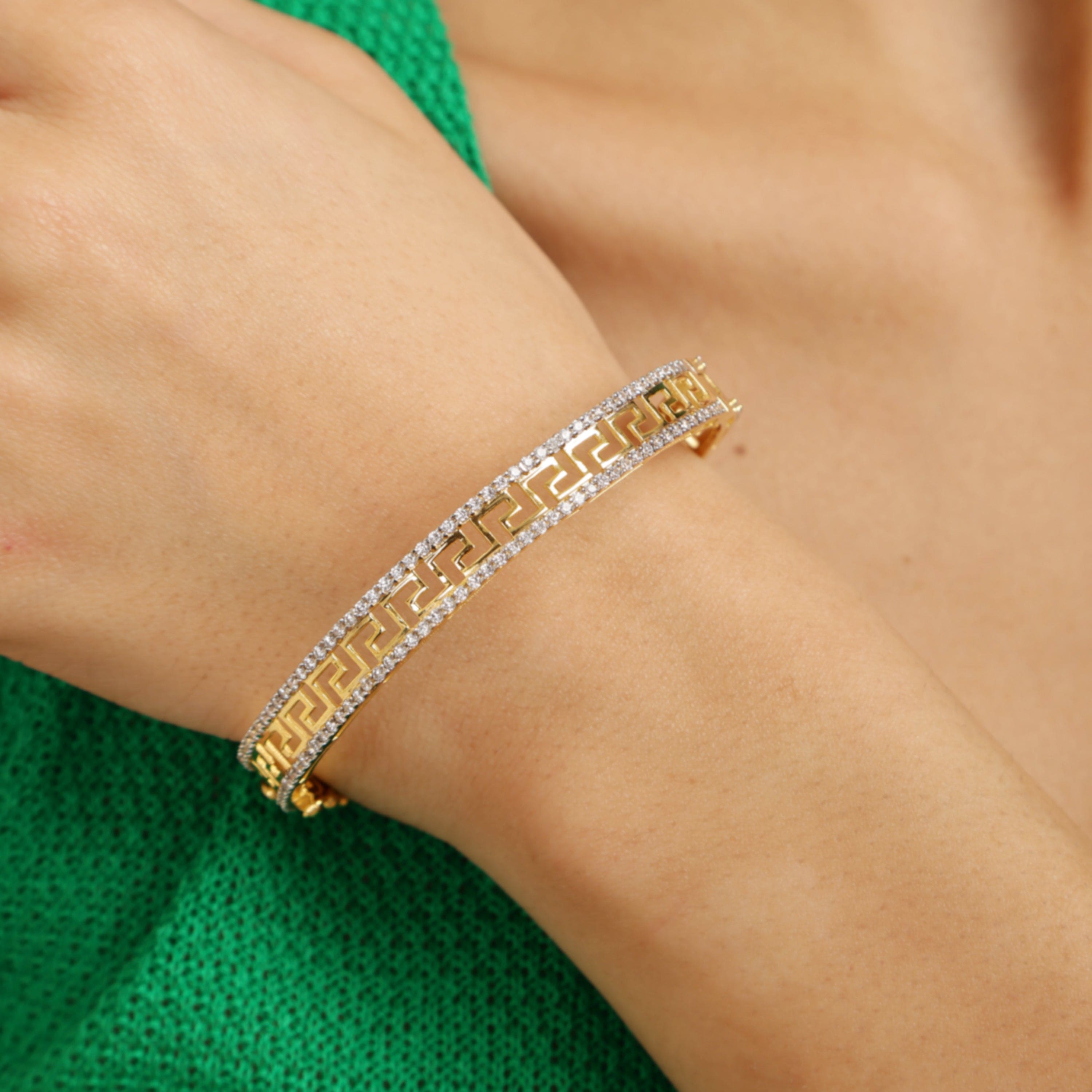 Royal Vein sterling silver bracelet dual tone detail