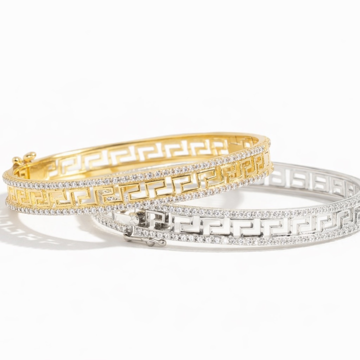 Royal Vein 925 sterling silver bracelet front view