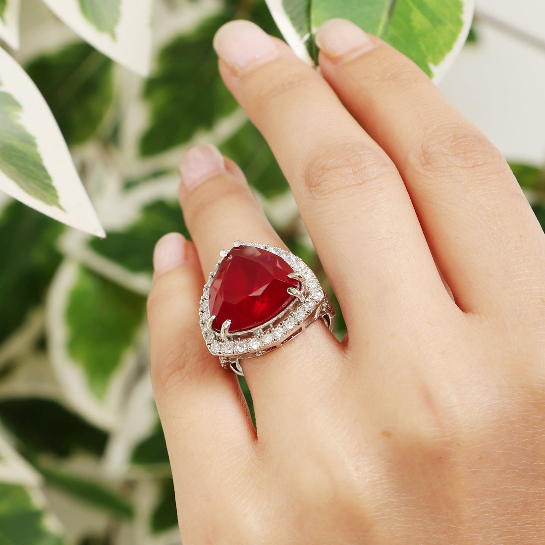 Ruby Aura sterling silver ring alternate view