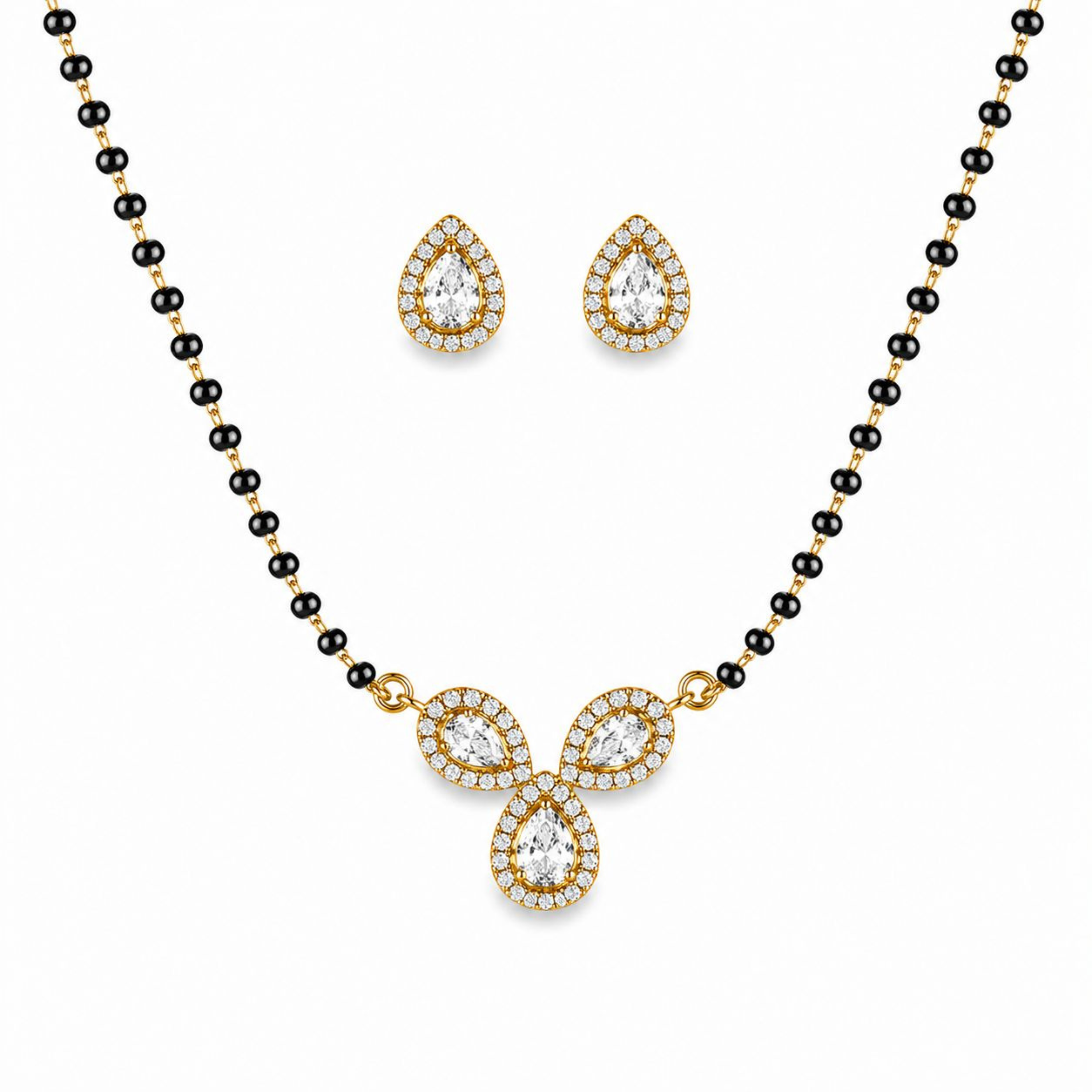Sacred Embrace sterling silver mangalsutra pendant detail