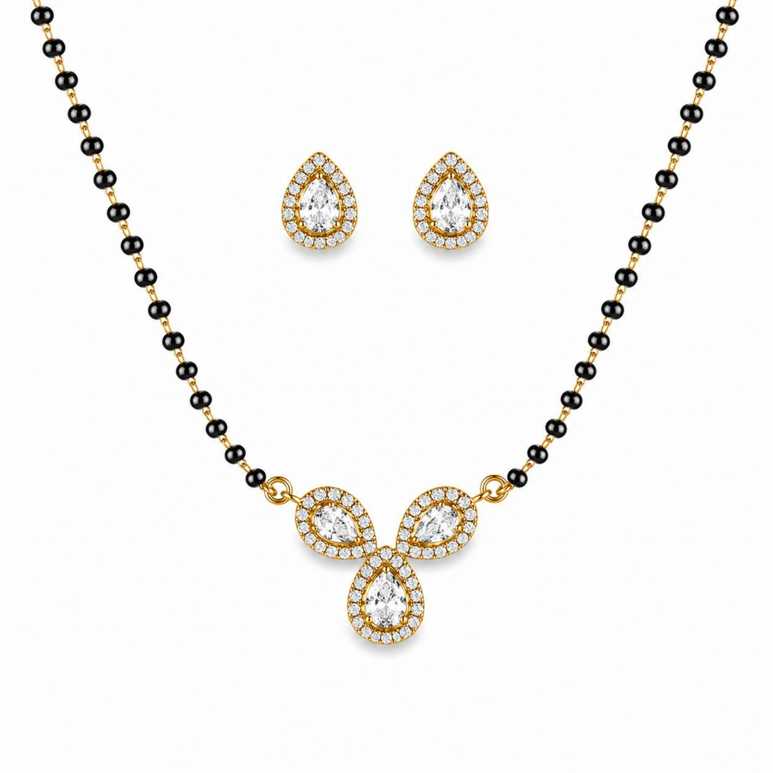 Sacred Embrace sterling silver mangalsutra pendant detail