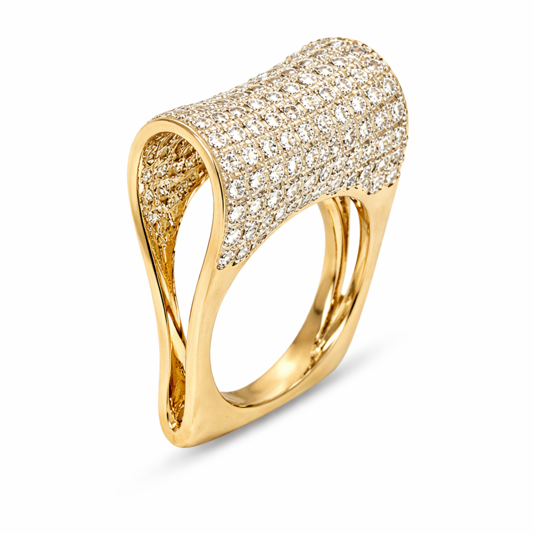 Seamless Sophistication 925 sterling silver ring front view