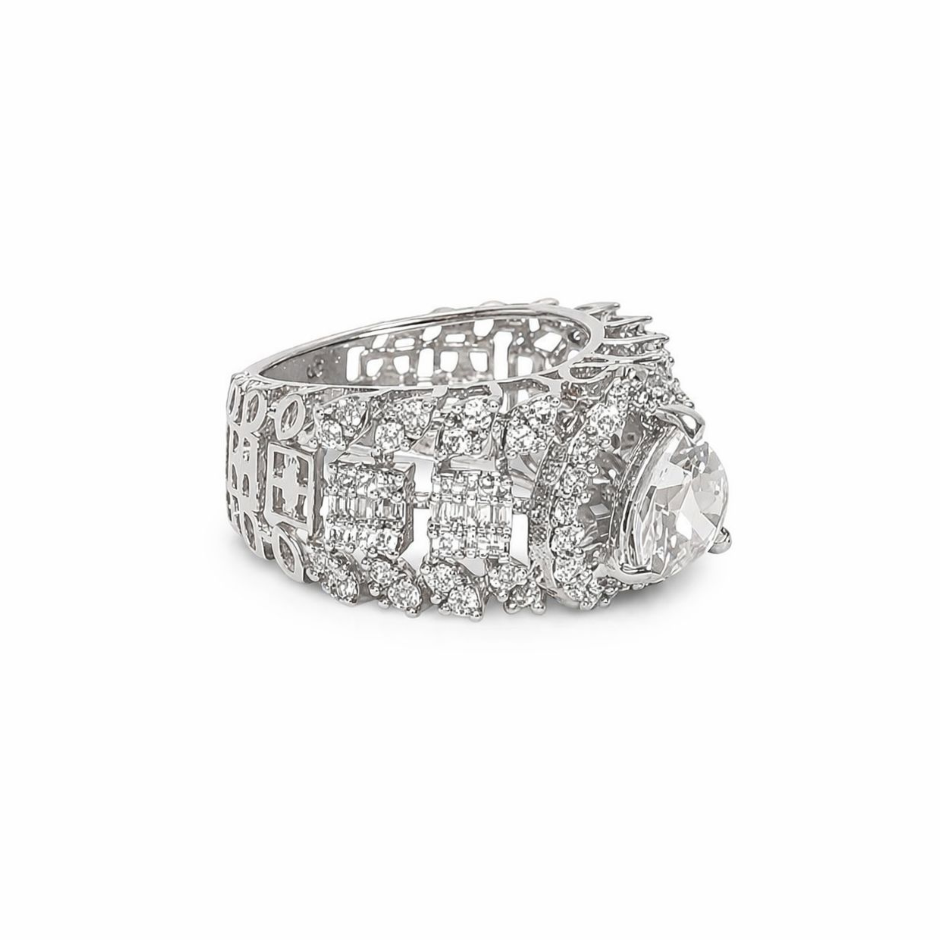 Shimmering Love Ring sterling silver ring alternate view