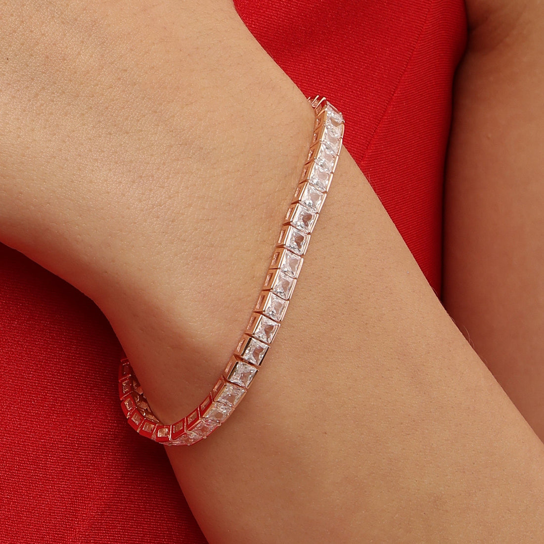 Silver Lining 925 sterling silver bracelet front view