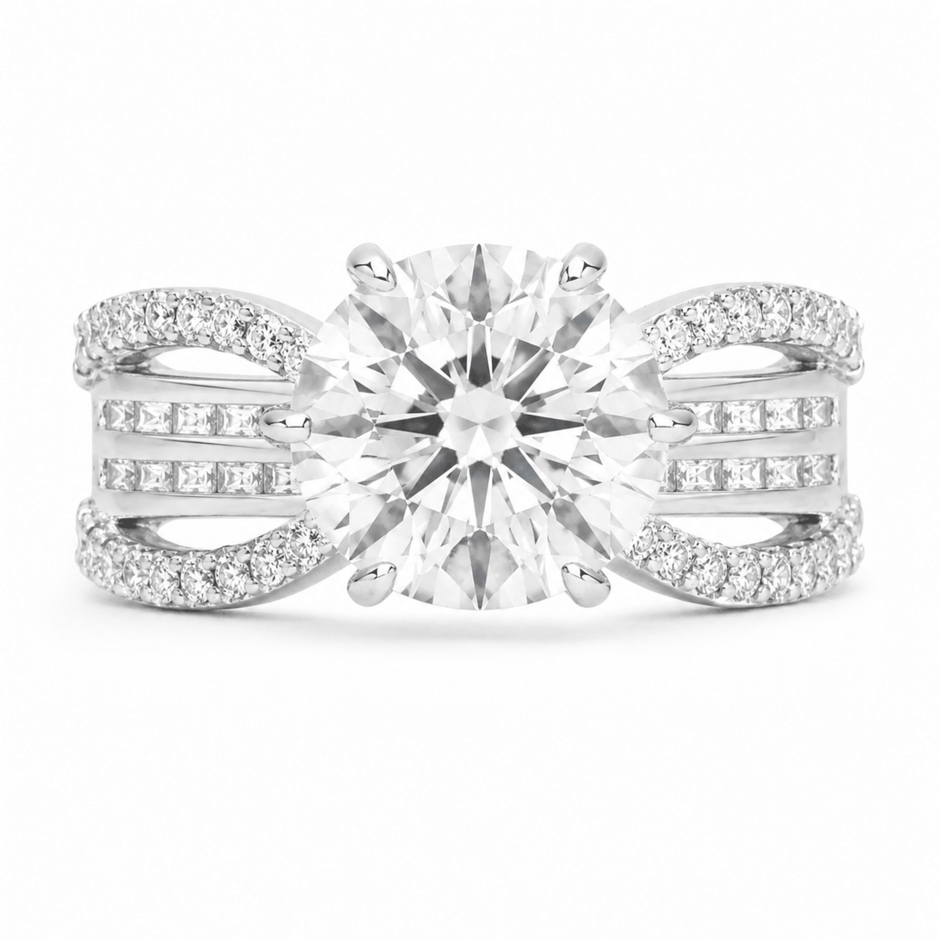 Stardust Cascade sterling silver ring alternate view