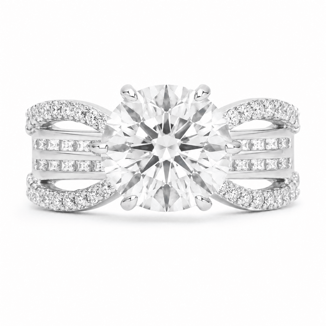 Stardust Cascade sterling silver ring alternate view