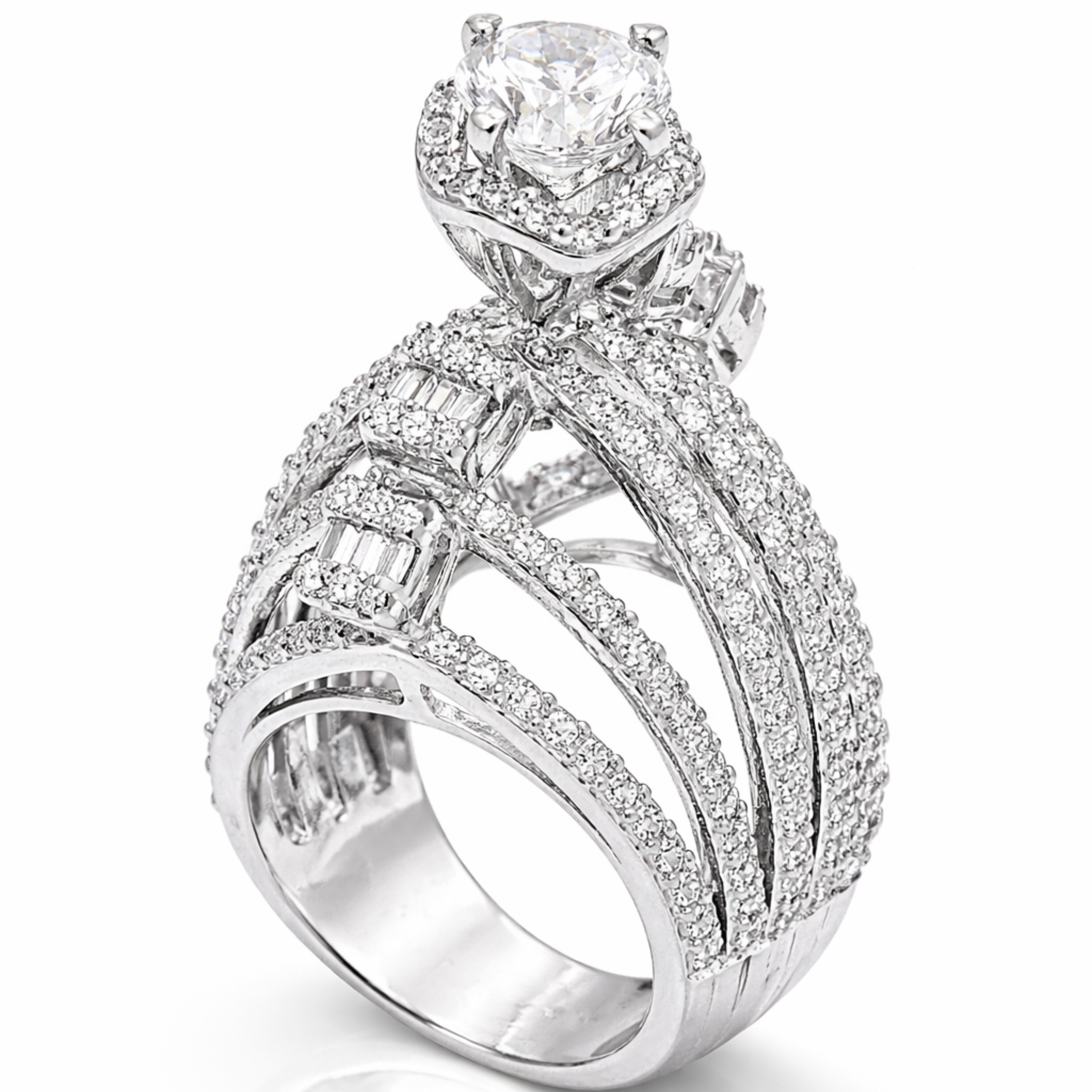 Symbol of Love 925 sterling silver ring front view
