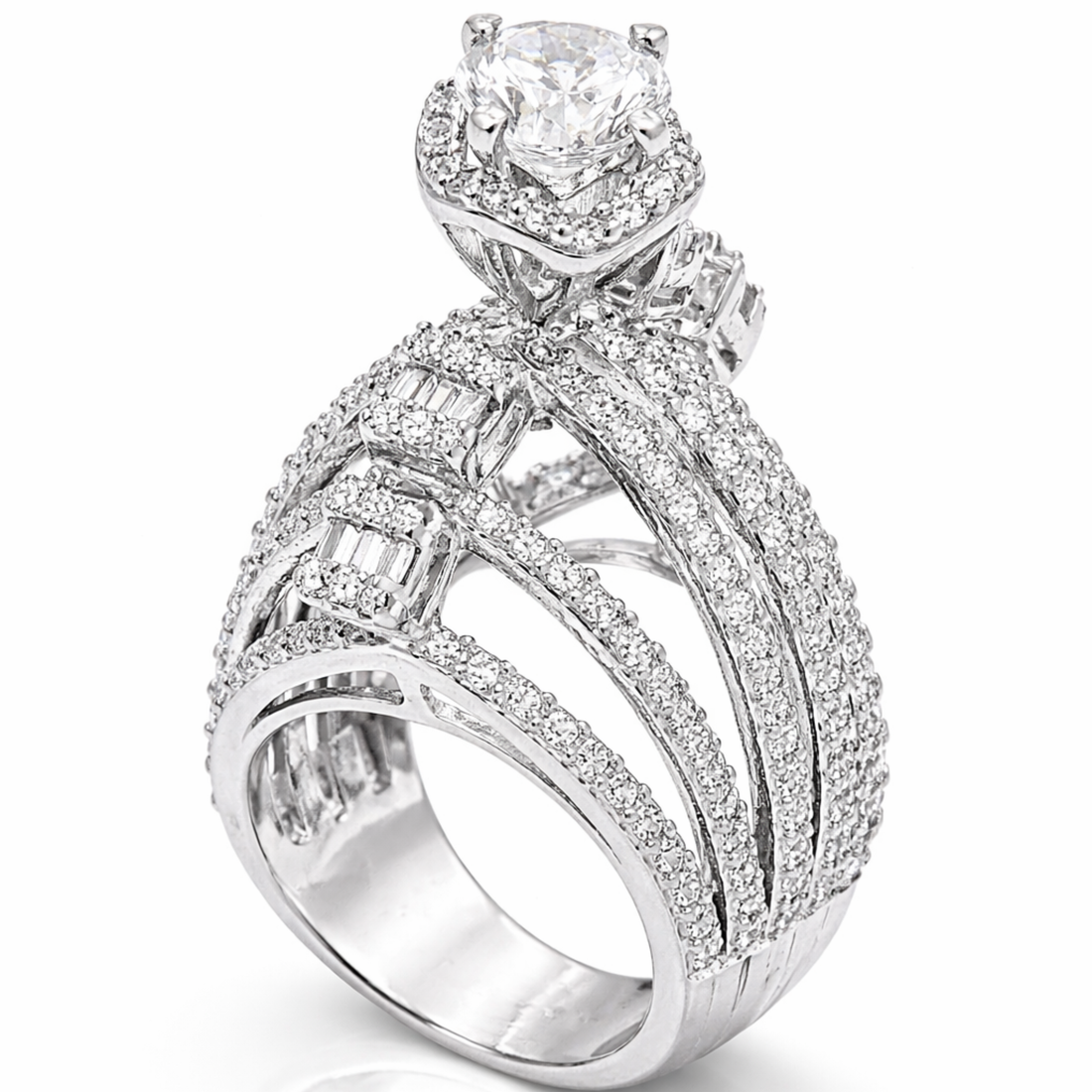 Symbol of Love 925 sterling silver ring front view