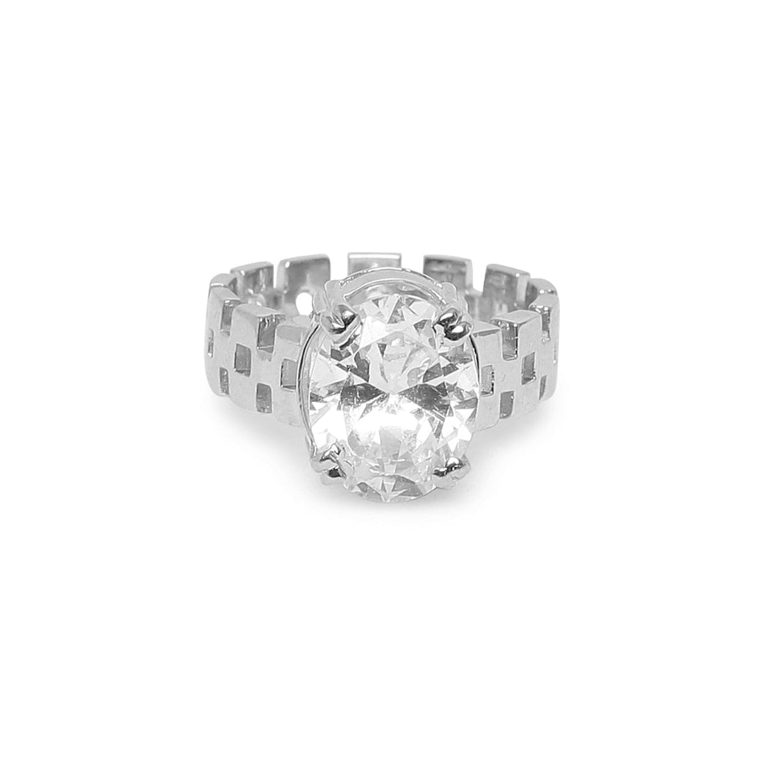 The Minimalist 925 sterling silver ring front view