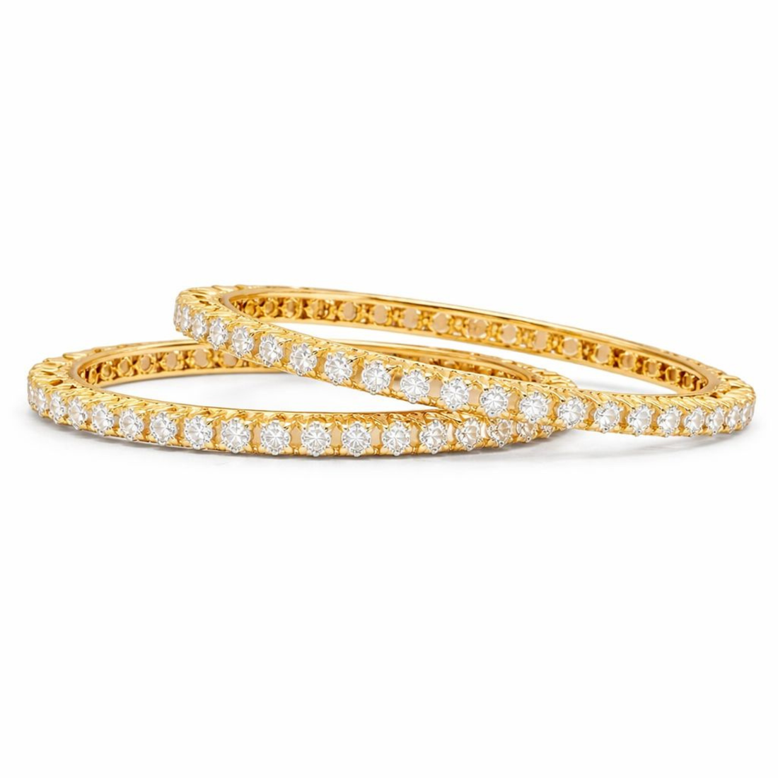 Timeless Treasure Single Line Pacheli 925 sterling silver bangle front view