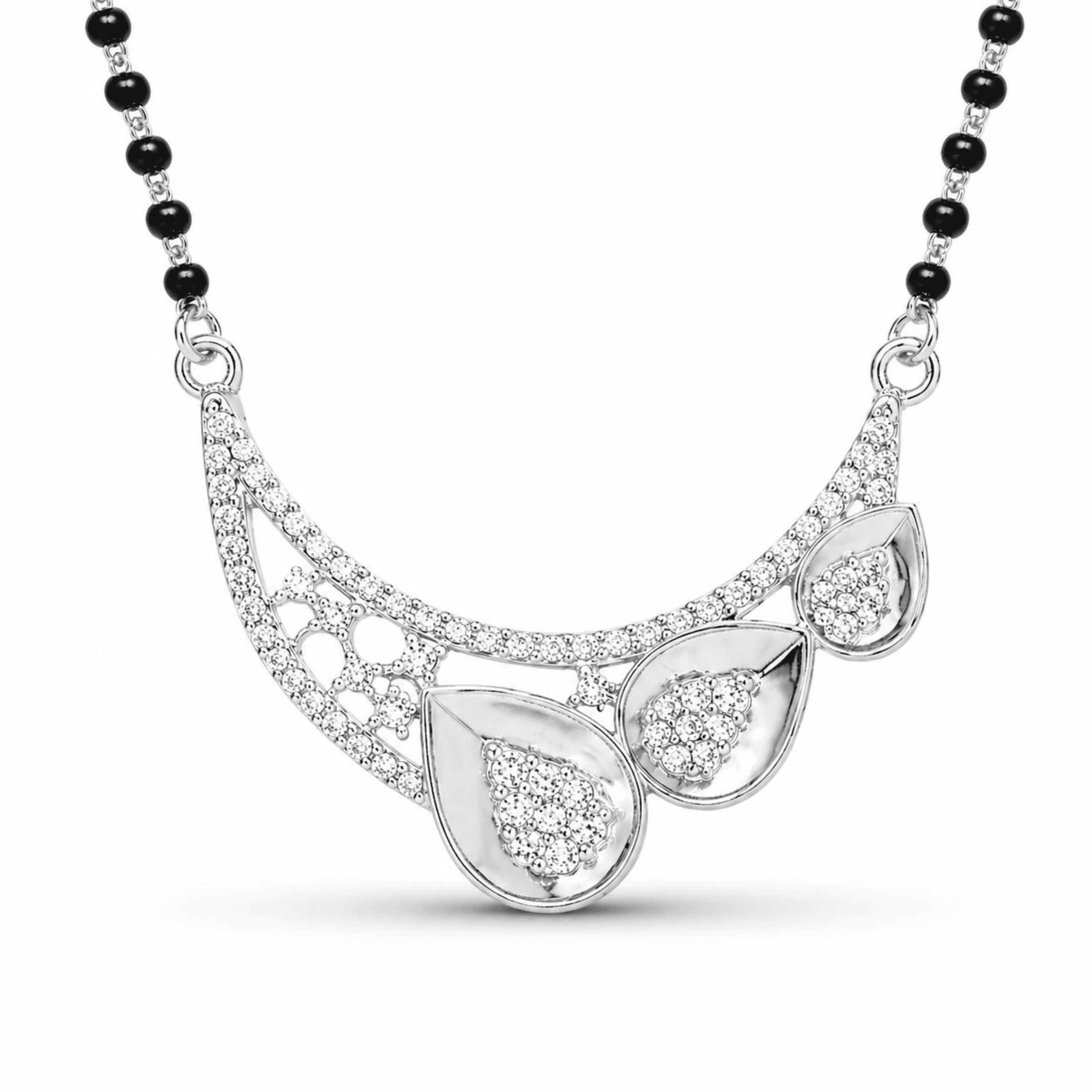 Tranquil Oasis sterling silver mangalsutra alternate view